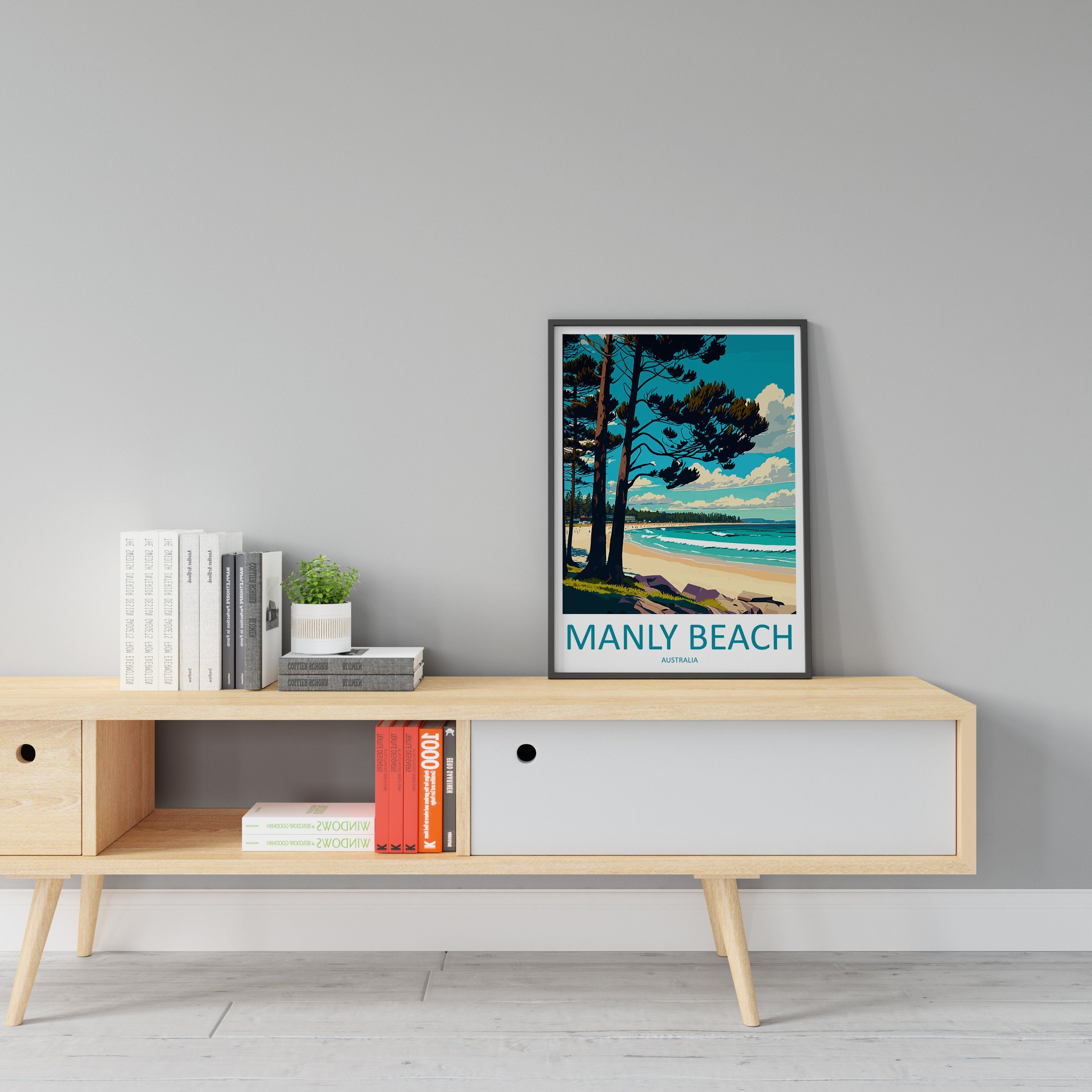 Manly Beach Travel Print