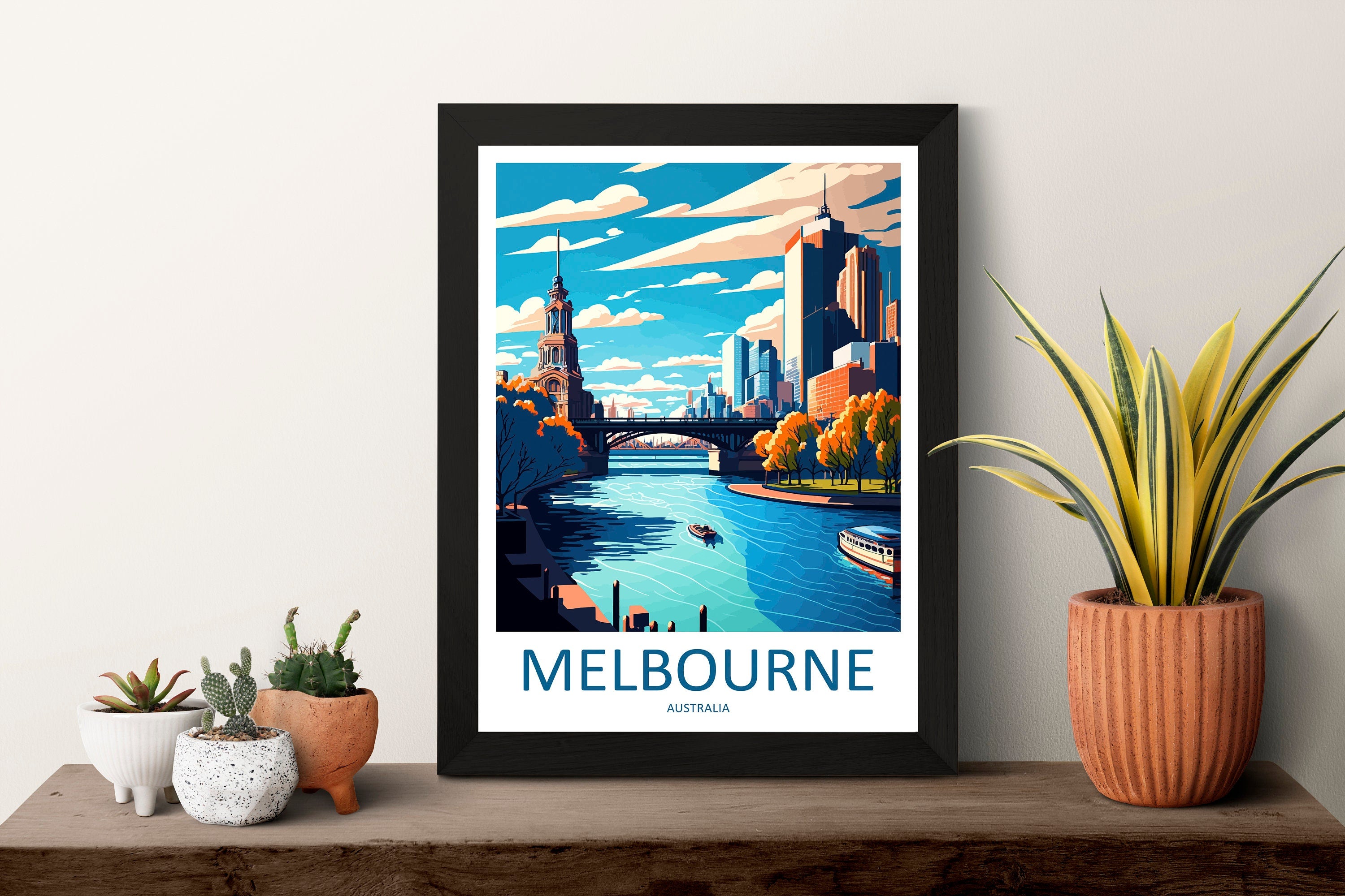 Melbourne Travel Print