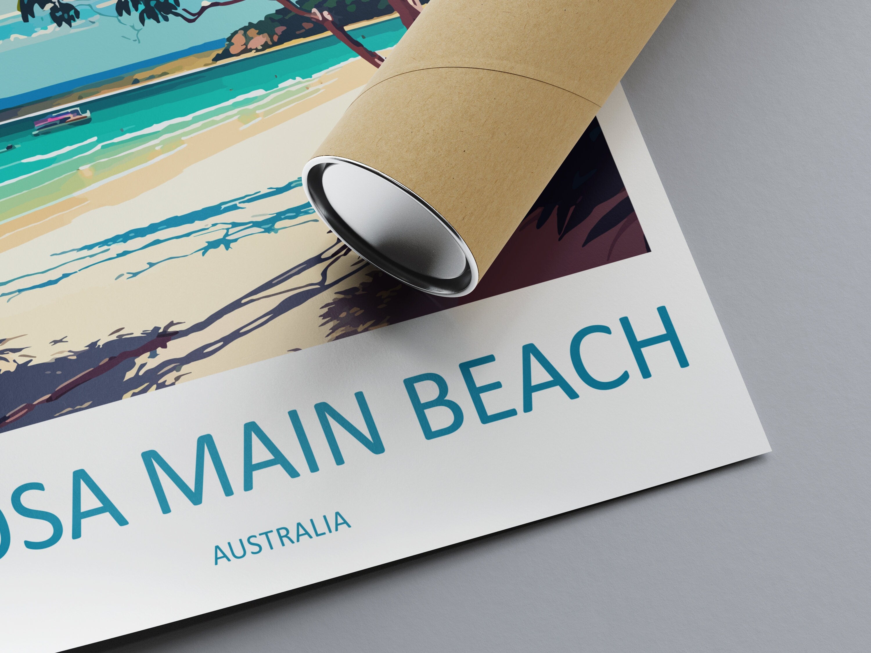 Noosa Main Beach Travel Print