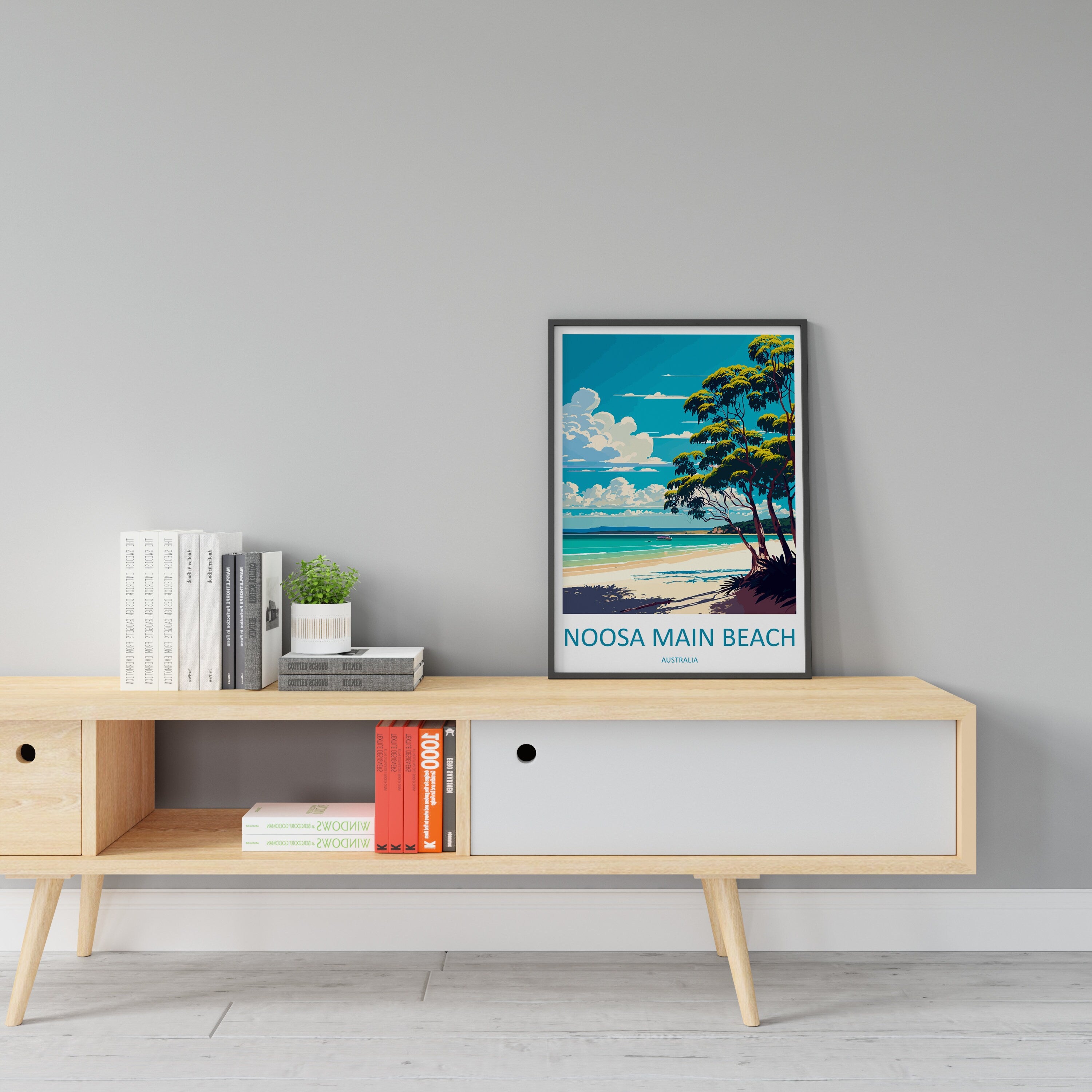 Noosa Main Beach Travel Print