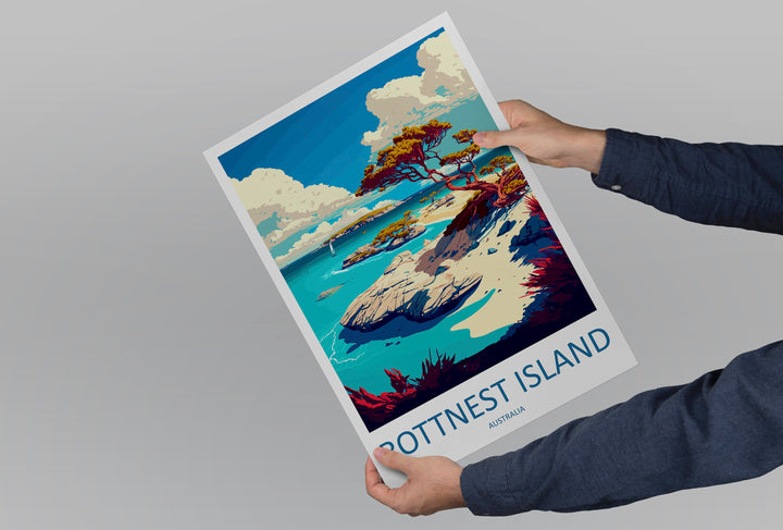 Rottnest Island Travel Print Wall Art Rottnest Island Wall Hanging Home Décor Rottnest Island Gift Art Lovers Wall Art Australia Travel Art