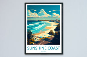 Sunshine Coast Travel Print