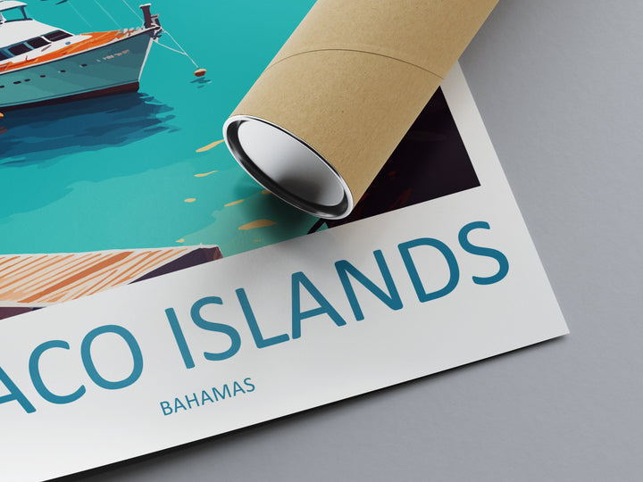 Abaco Islands Travel Print Wall Art Abaco Islands Wall Hanging Home Décor Abaco Islands Gift Art Lovers Wall Art Caribbean Travel Print