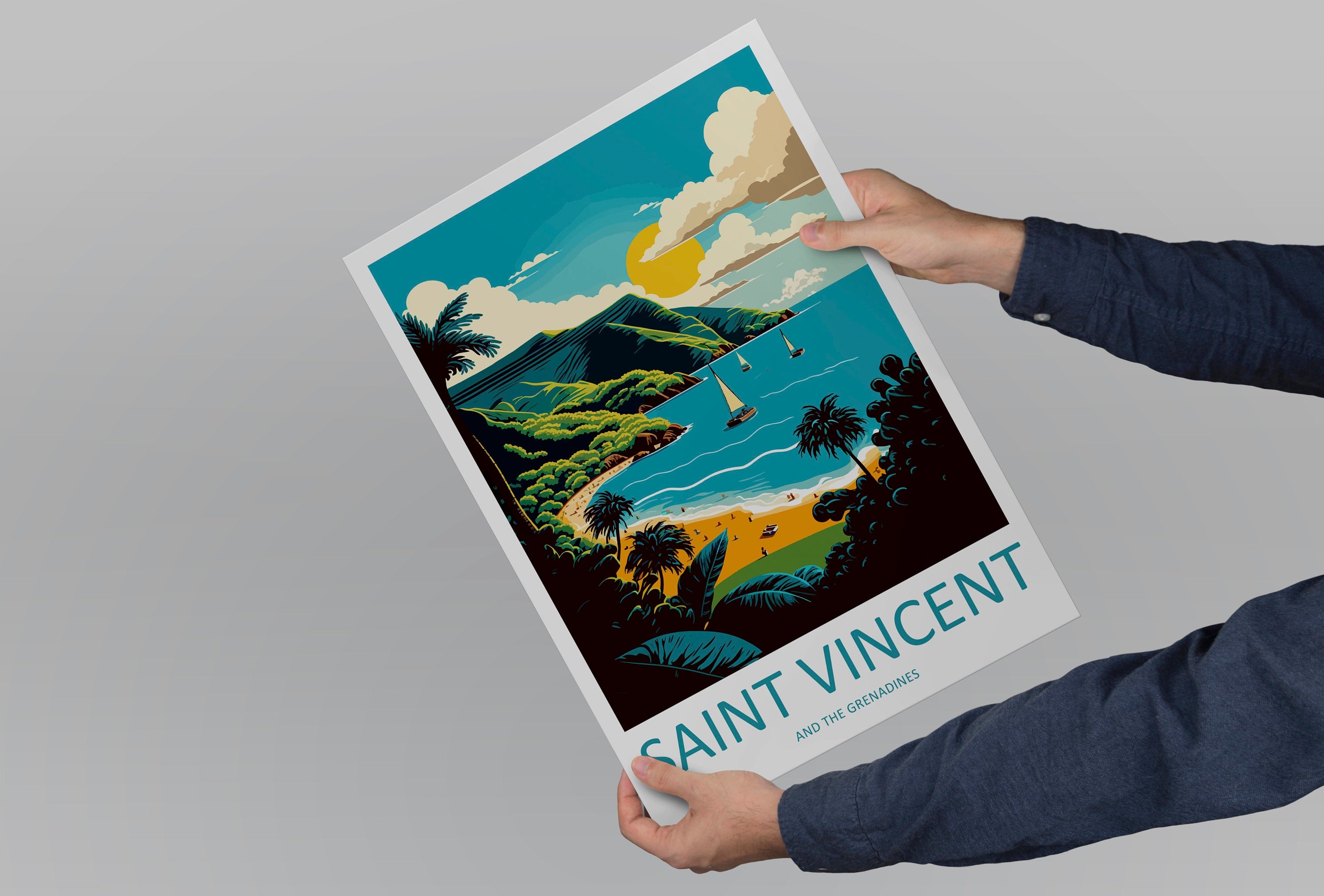 Saint Vincent & The Grenadines Travel Print