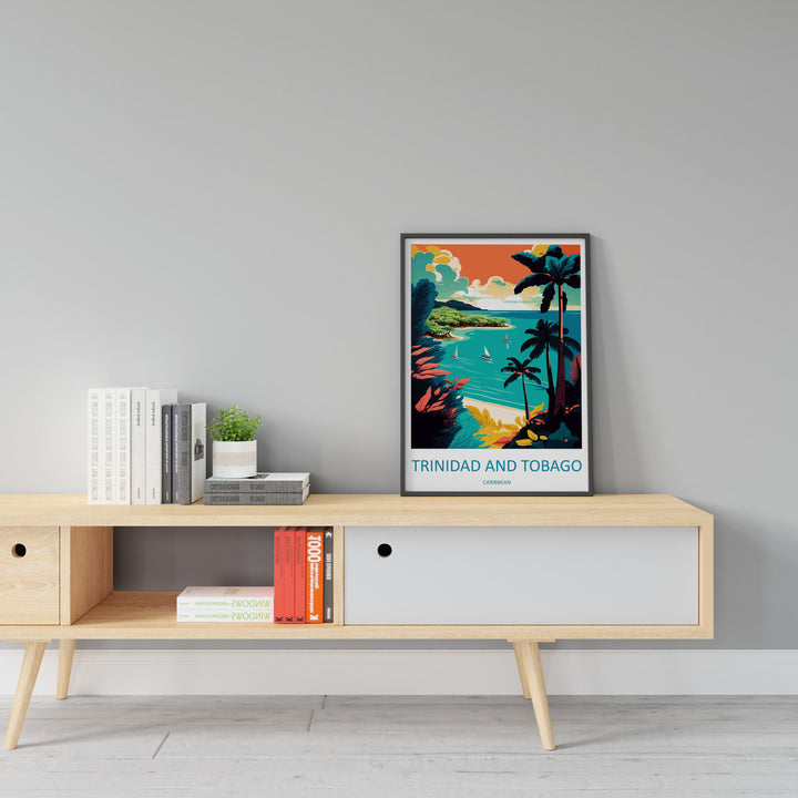 Trinidad and Tobago Travel Print Wall Art Trinidad and Tobago Wall Hanging Home Décor Trinidad and Tobago Gift Art Lovers Wall Art Caribbean