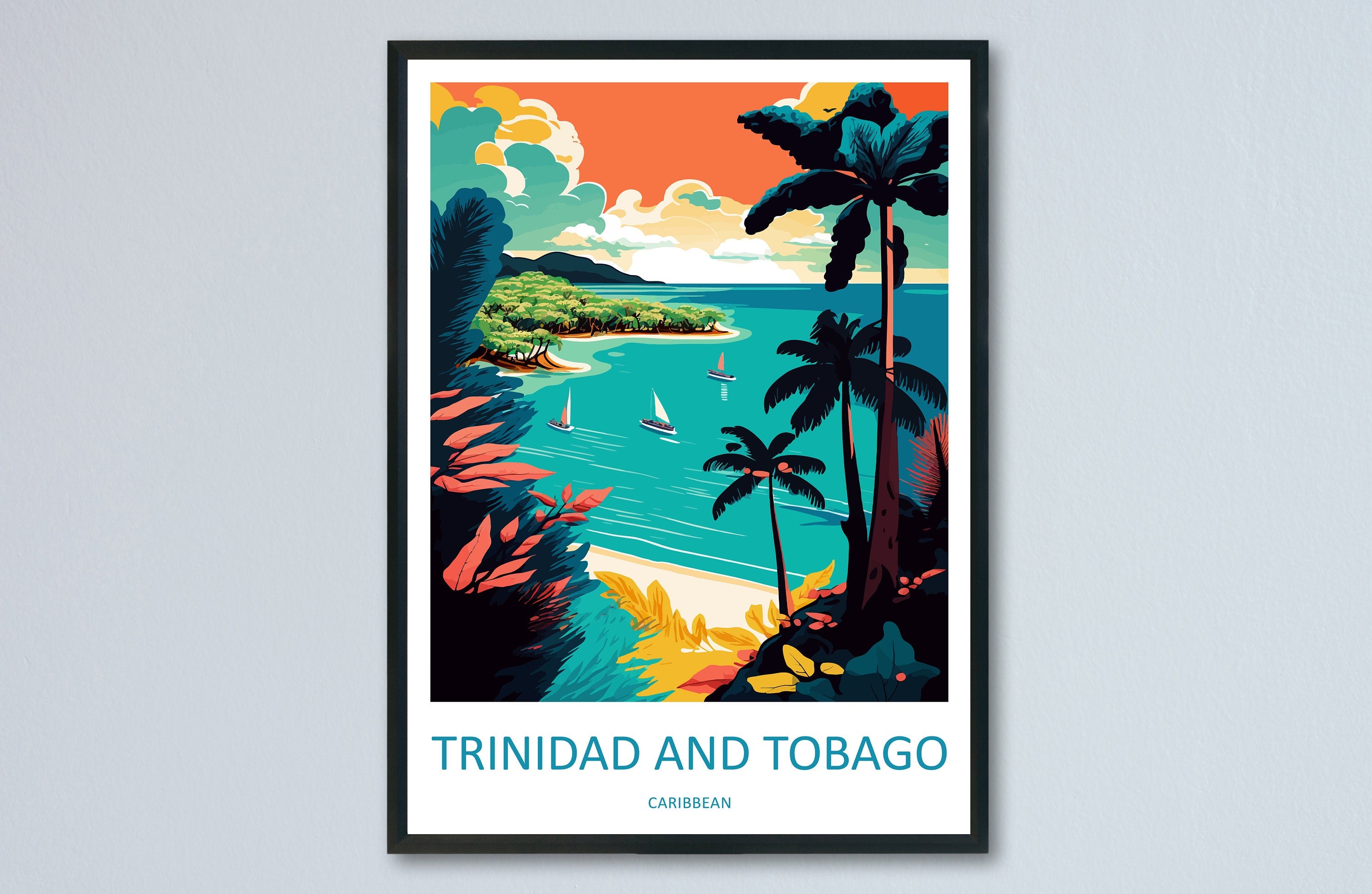 Trinidad and Tobago Travel Print