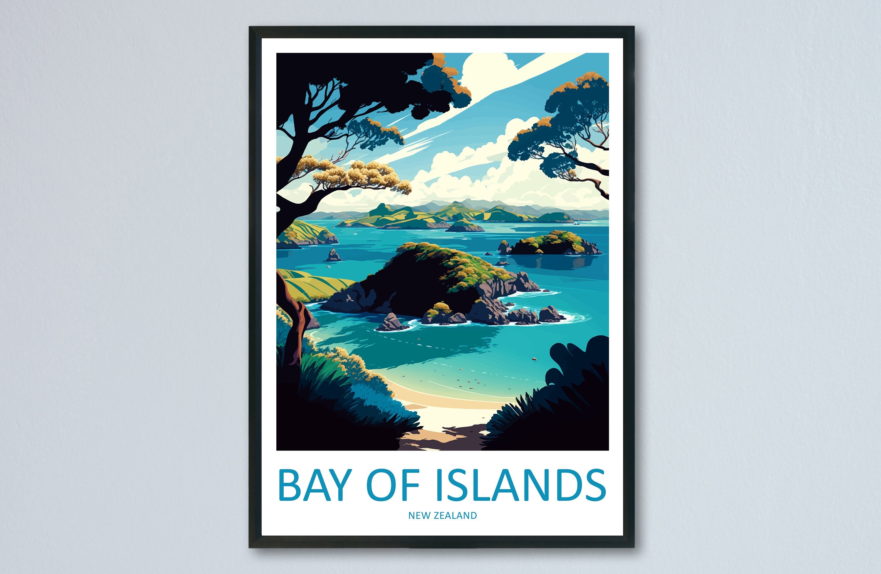 Bay Of Islands Travel Print