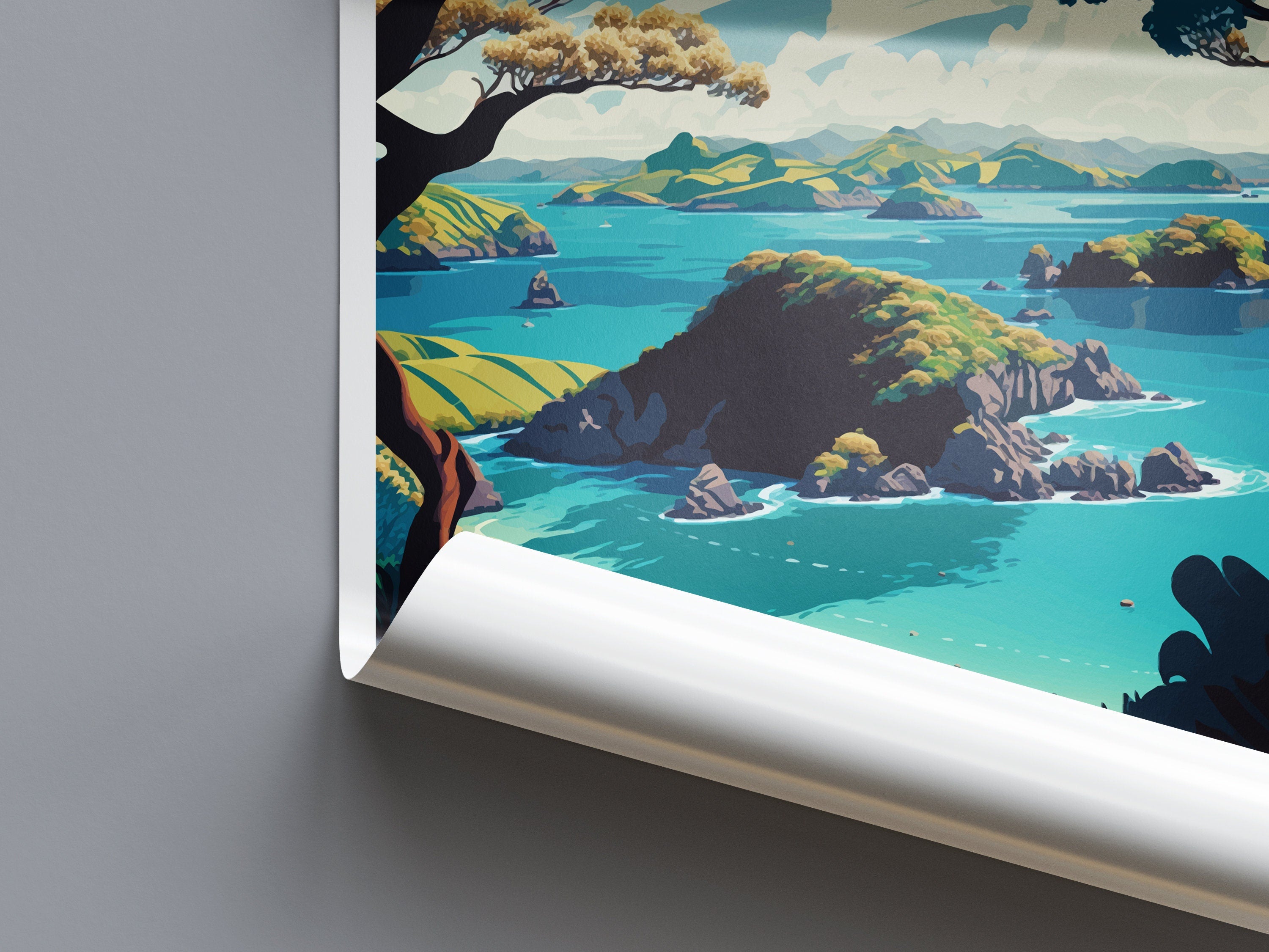 Bay Of Islands Travel Print