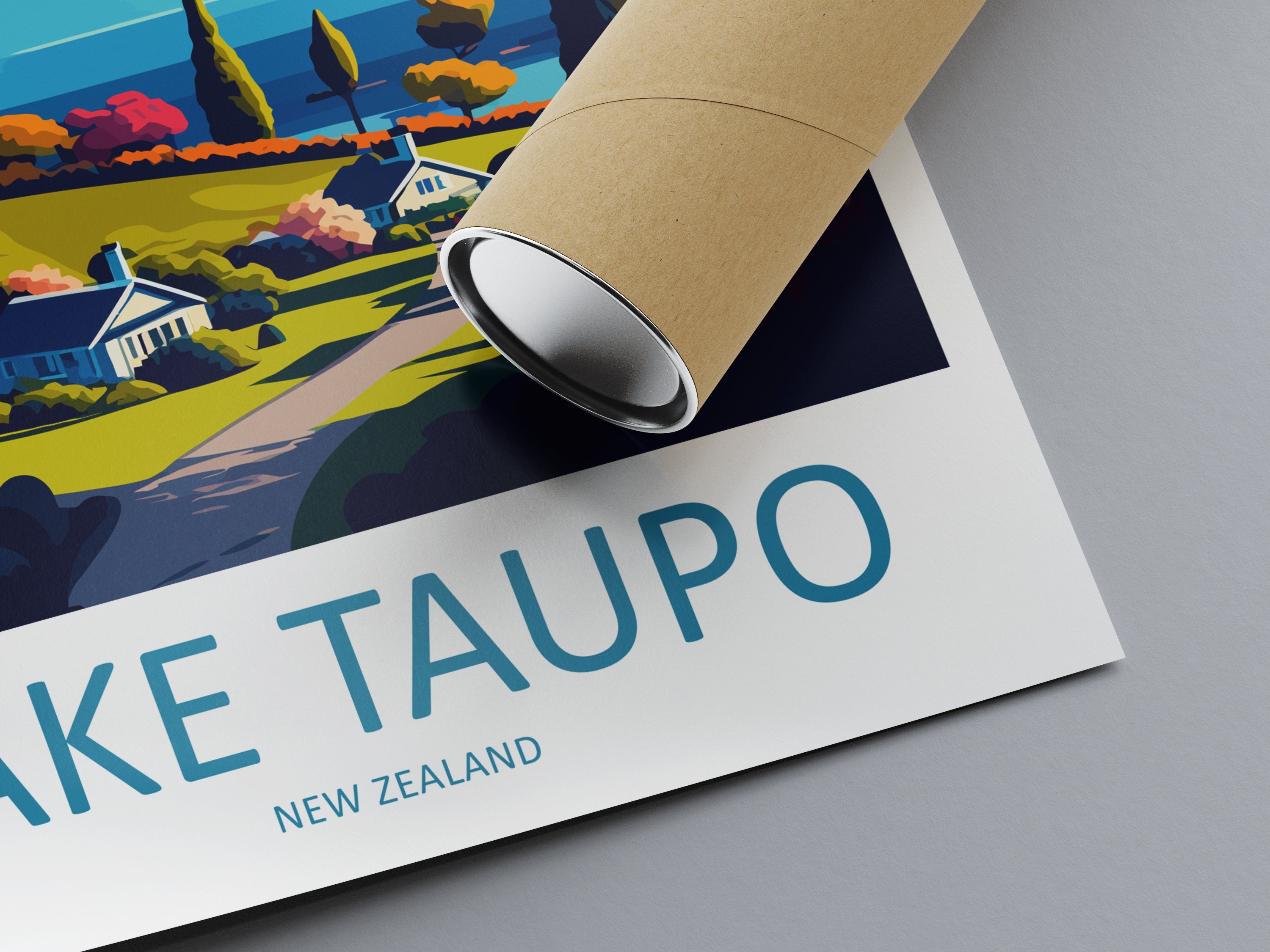 Lake Taupo Travel Print