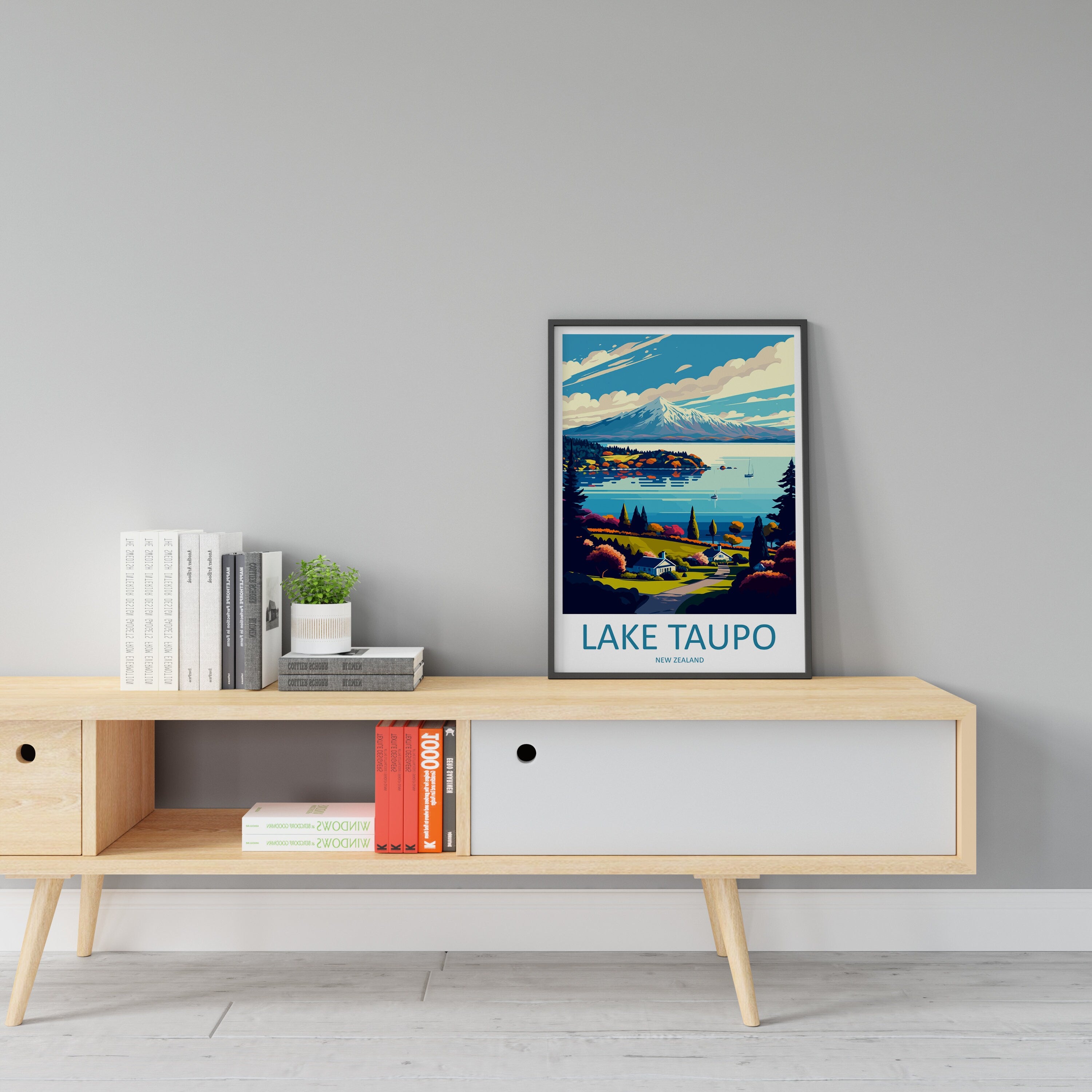 Lake Taupo Travel Print