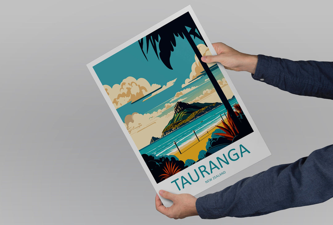 Tauranga Travel Print Wall Art Tauranga Wall Hanging Home Décor Tauranga Gift Art Lovers New Zealand Art Lover Gift Print Art