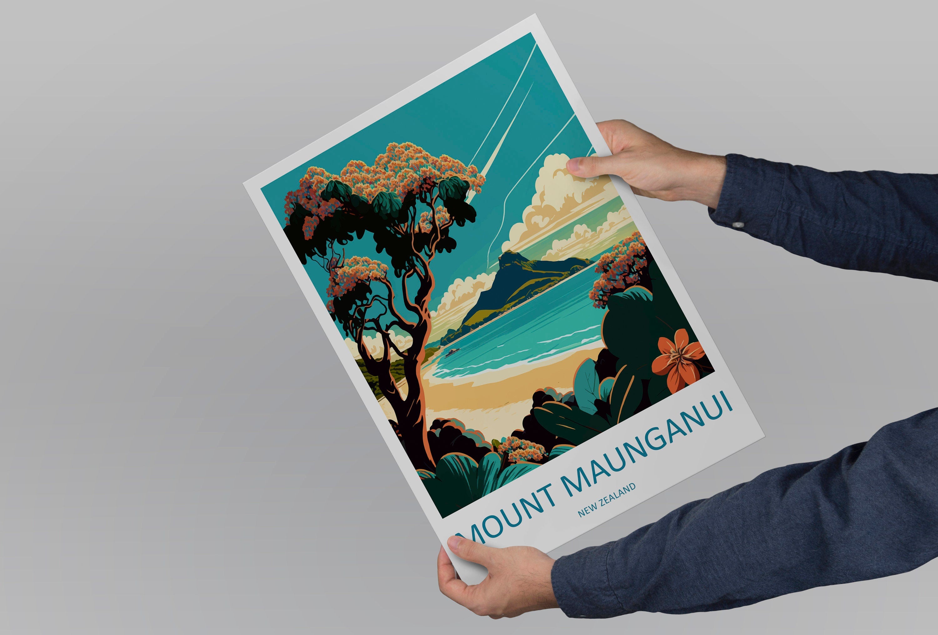 Mount Maunganui Travel Print