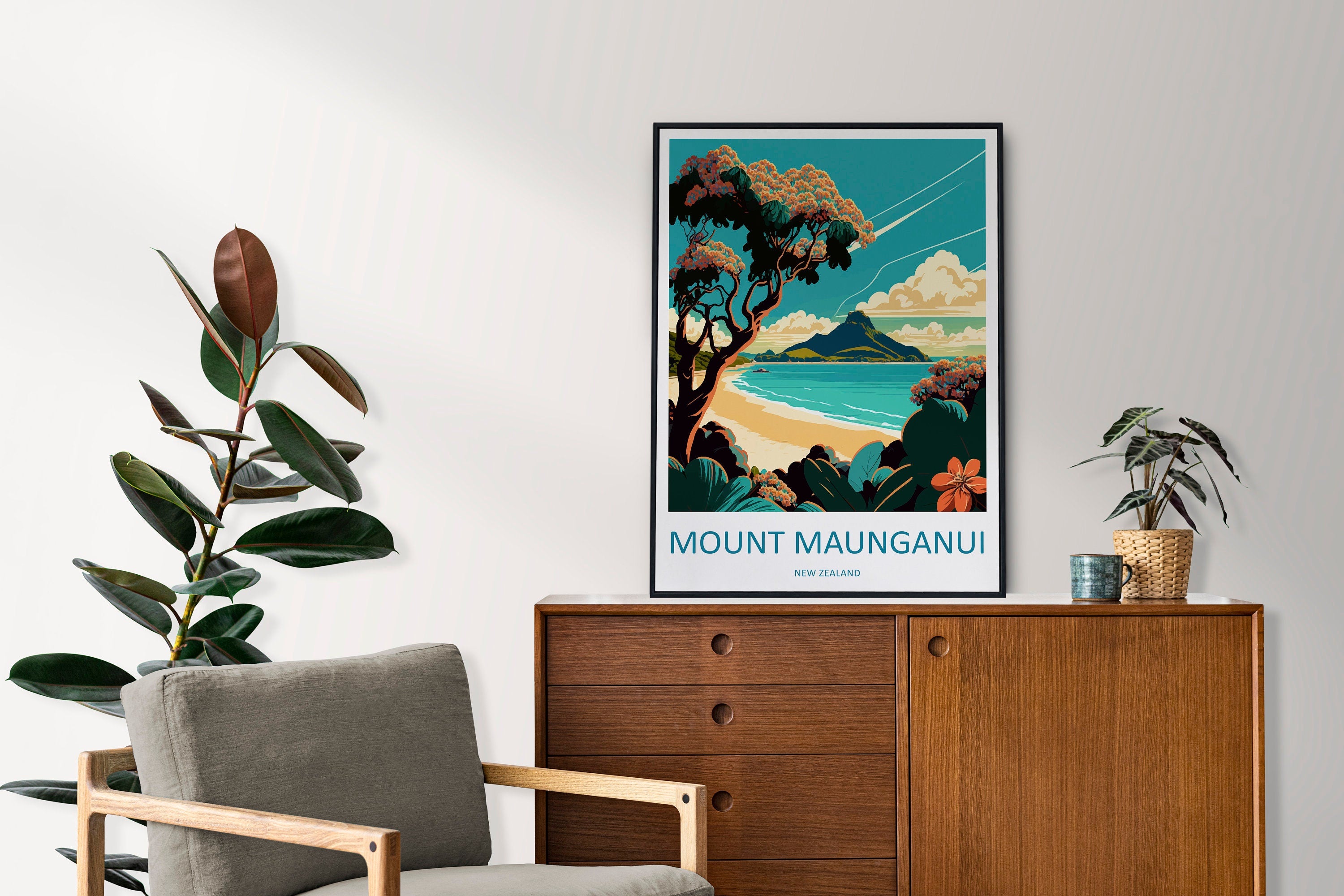 Mount Maunganui Travel Print