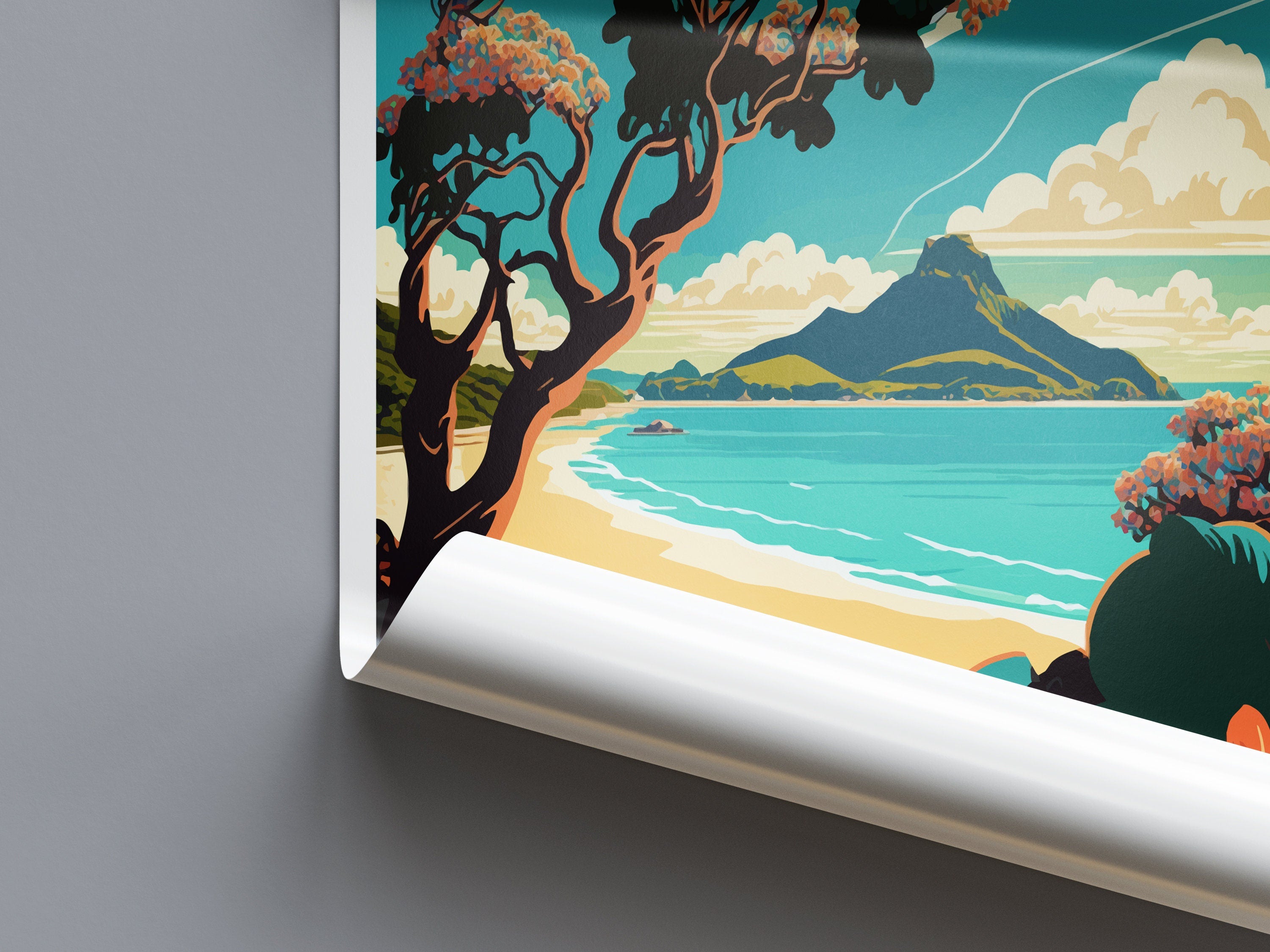 Mount Maunganui Travel Print