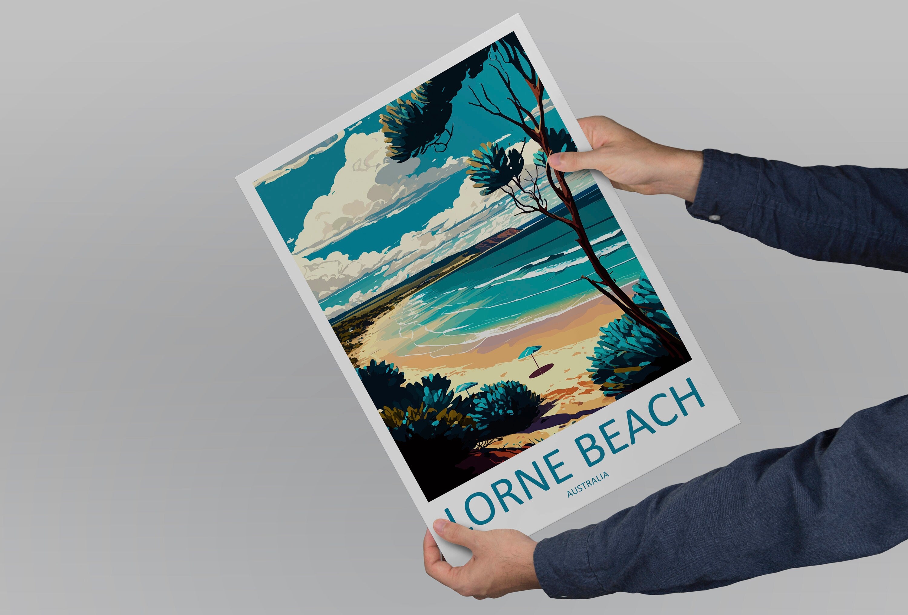 Lorne Beach Travel Print