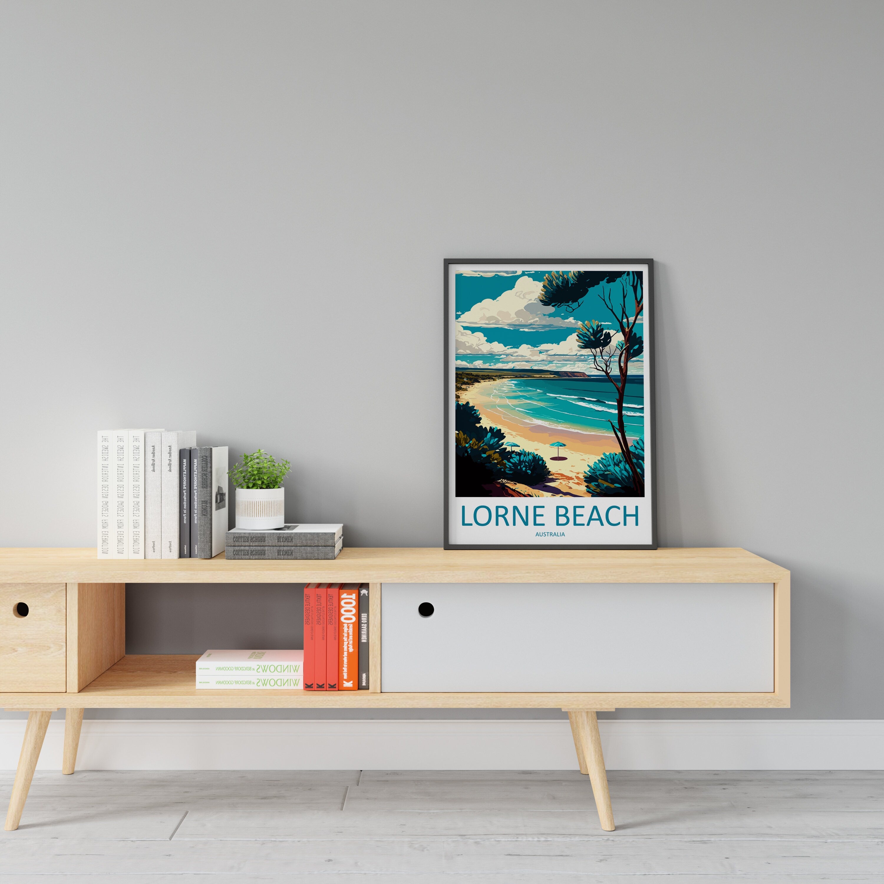 Lorne Beach Travel Print