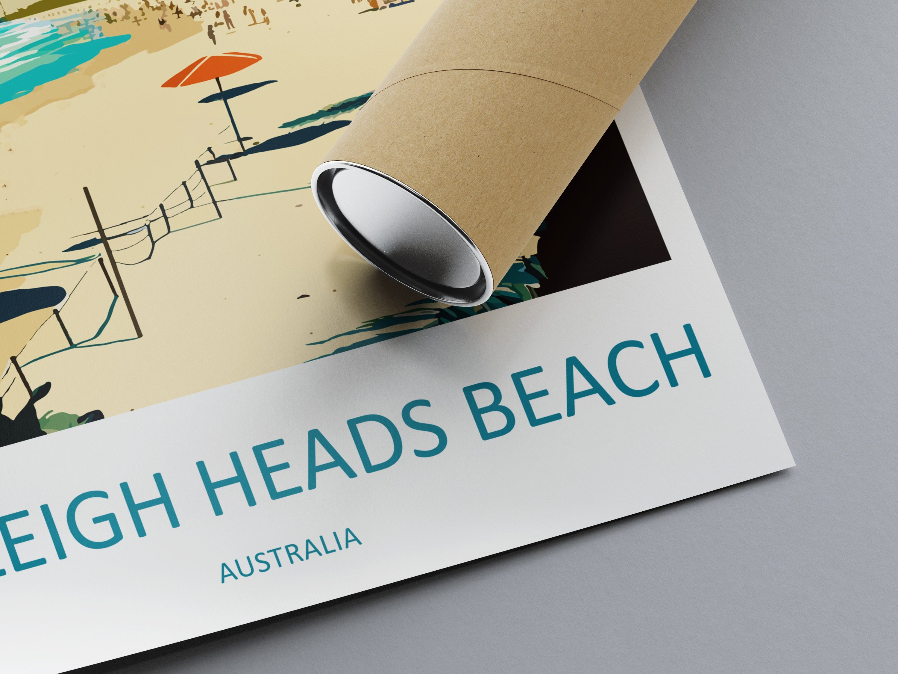 Burleigh Heads Beach Travel Print