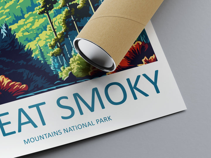 Great Smoky Mountains National Park Travel Print Wall Art Great Smoky Mountains National Park Wall Hanging Home Décor Great Smoky Mountains