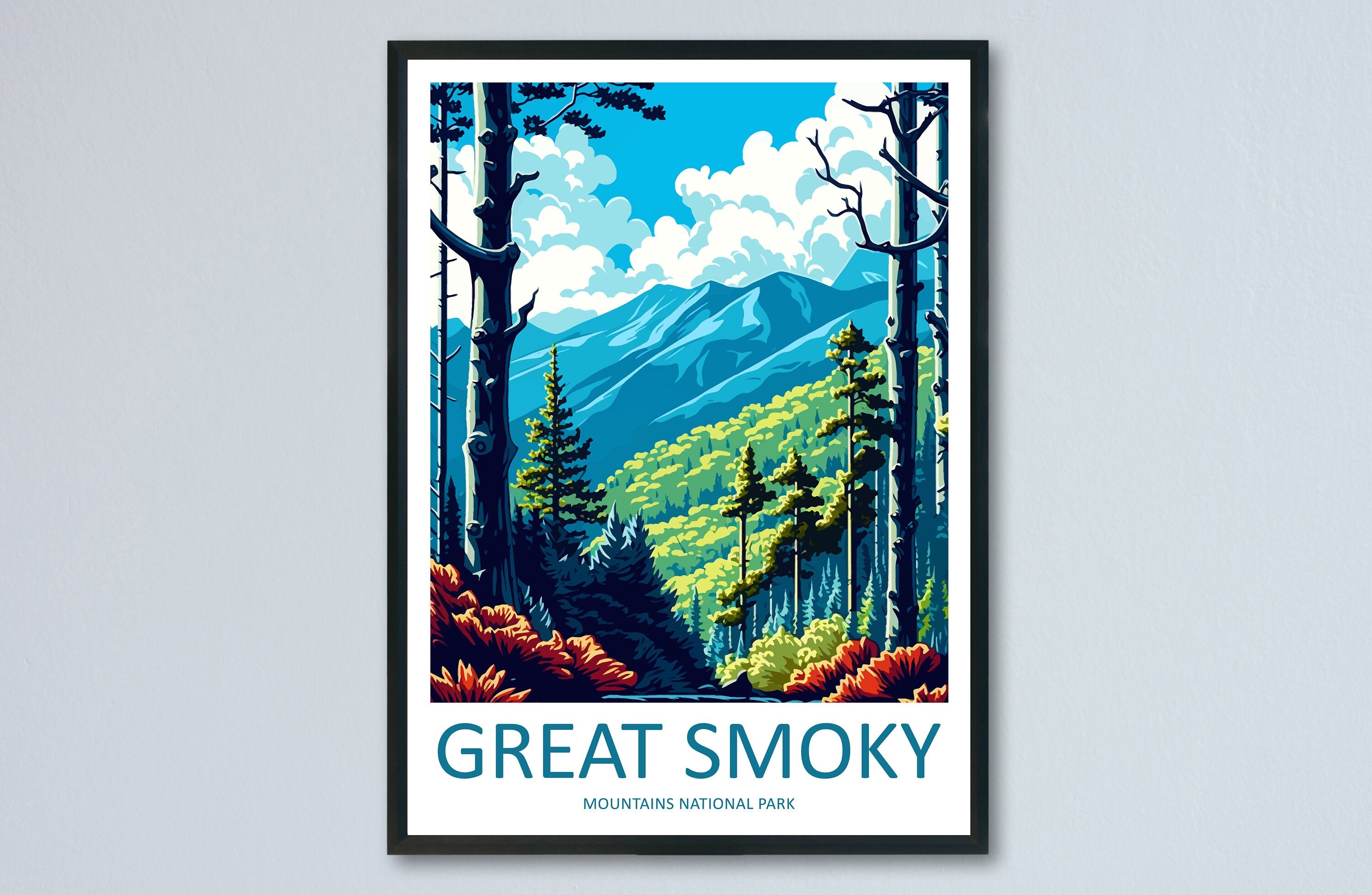 Great Smoky Mountains National Park Travel Print