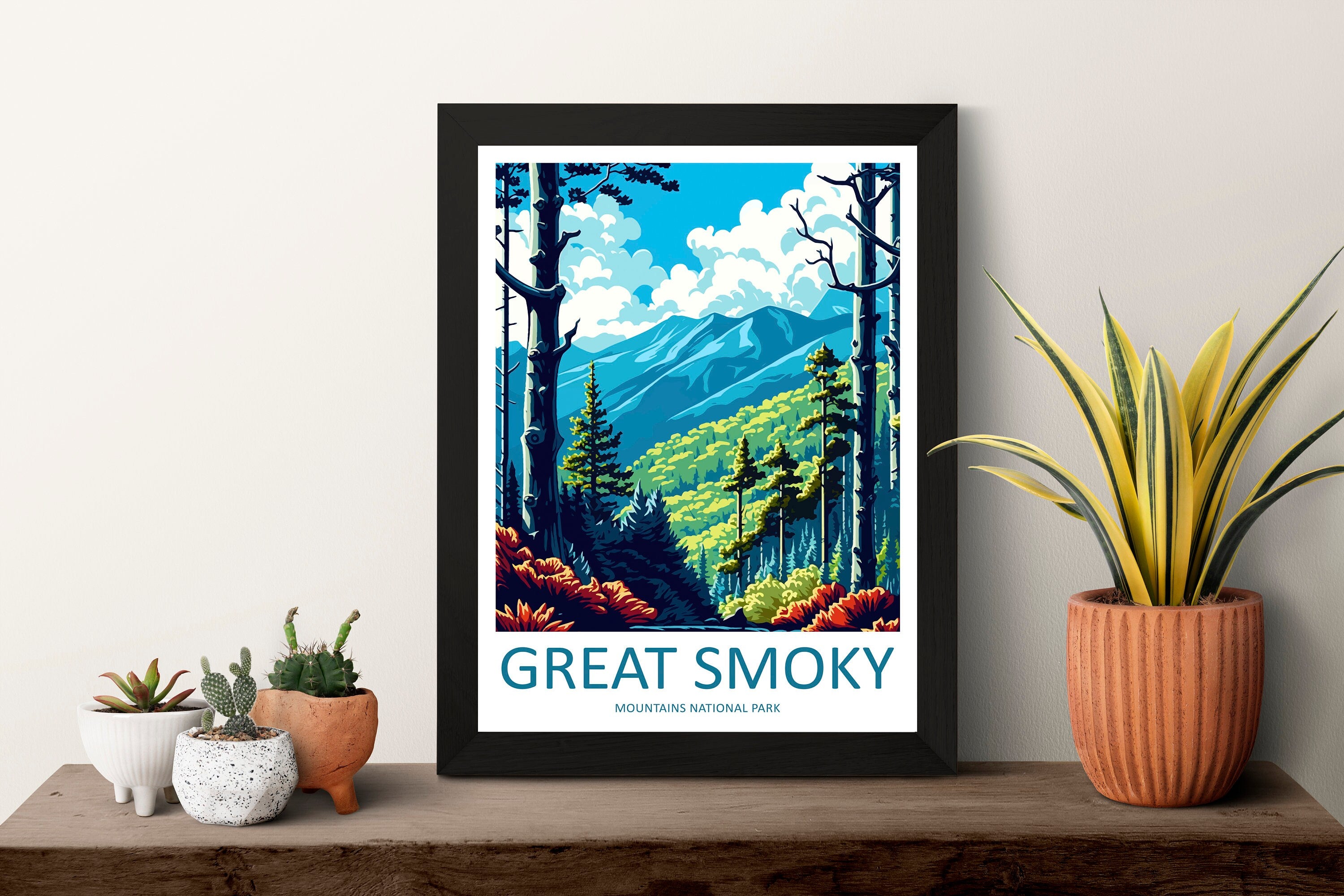 Great Smoky Mountains National Park Travel Print