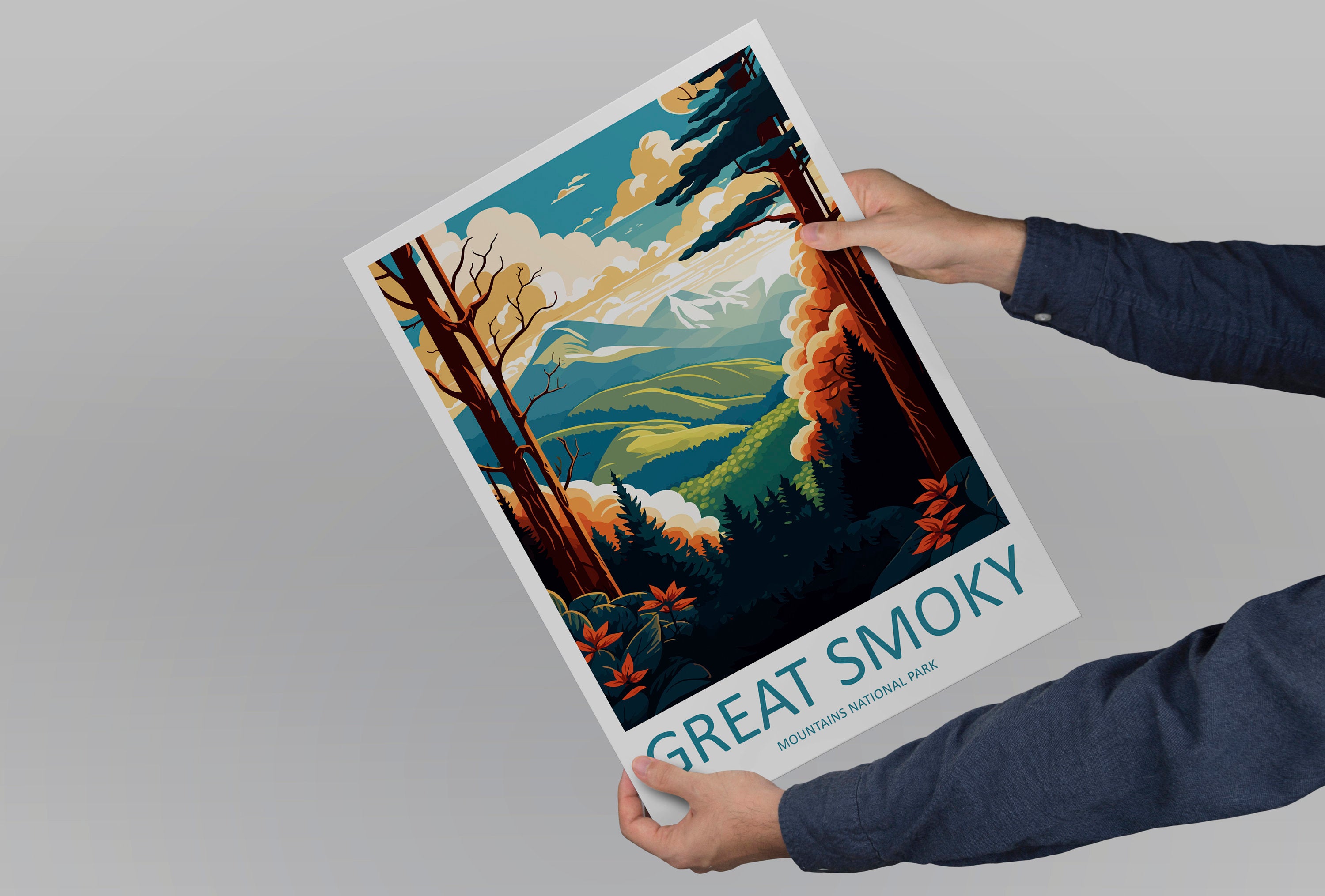 Great Smoky Mountains National Park Travel Print