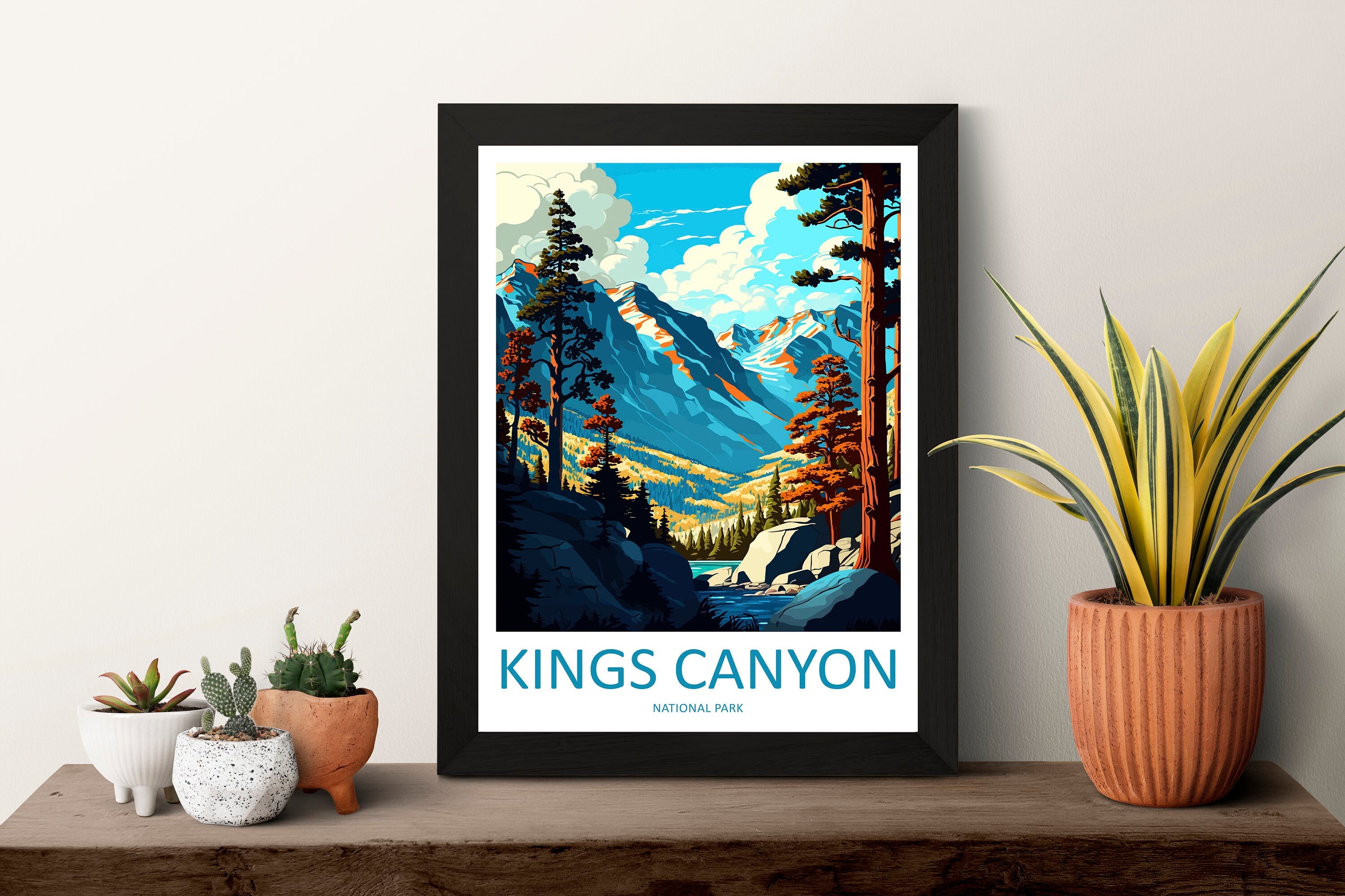 Kings Canyon National Park Travel Print