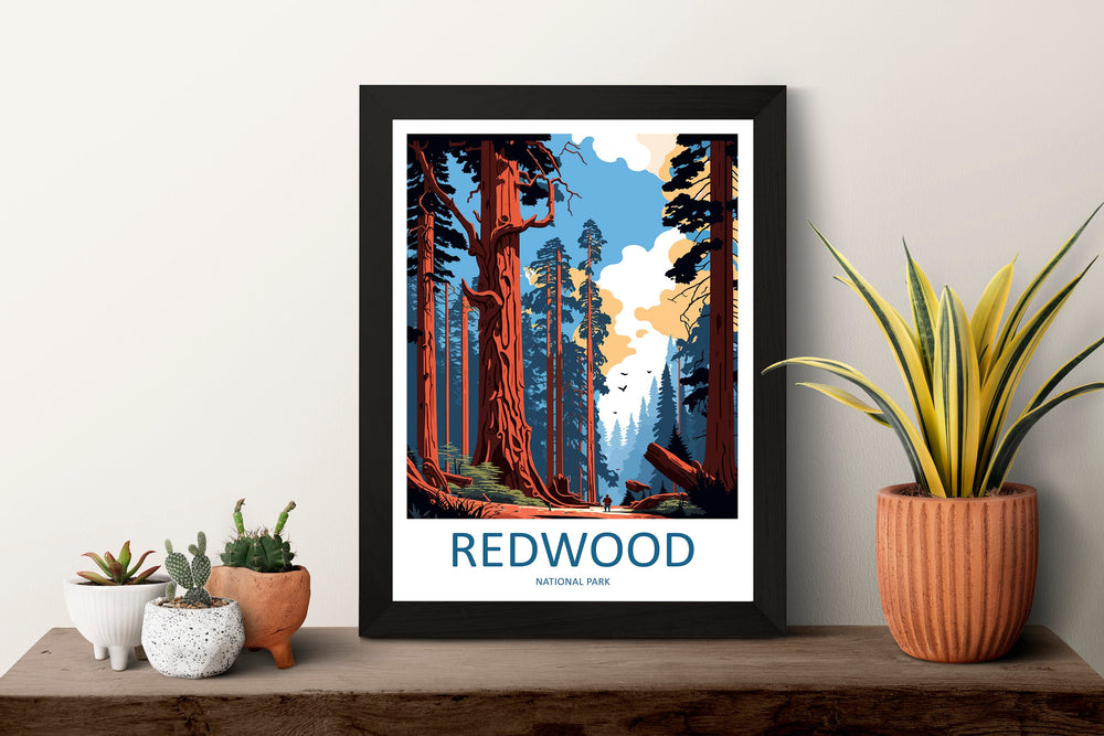 Redwood National Park Travel Print Wall Art Redwood National Park Wall Hanging Home Décor Redwood National Park Gift Art