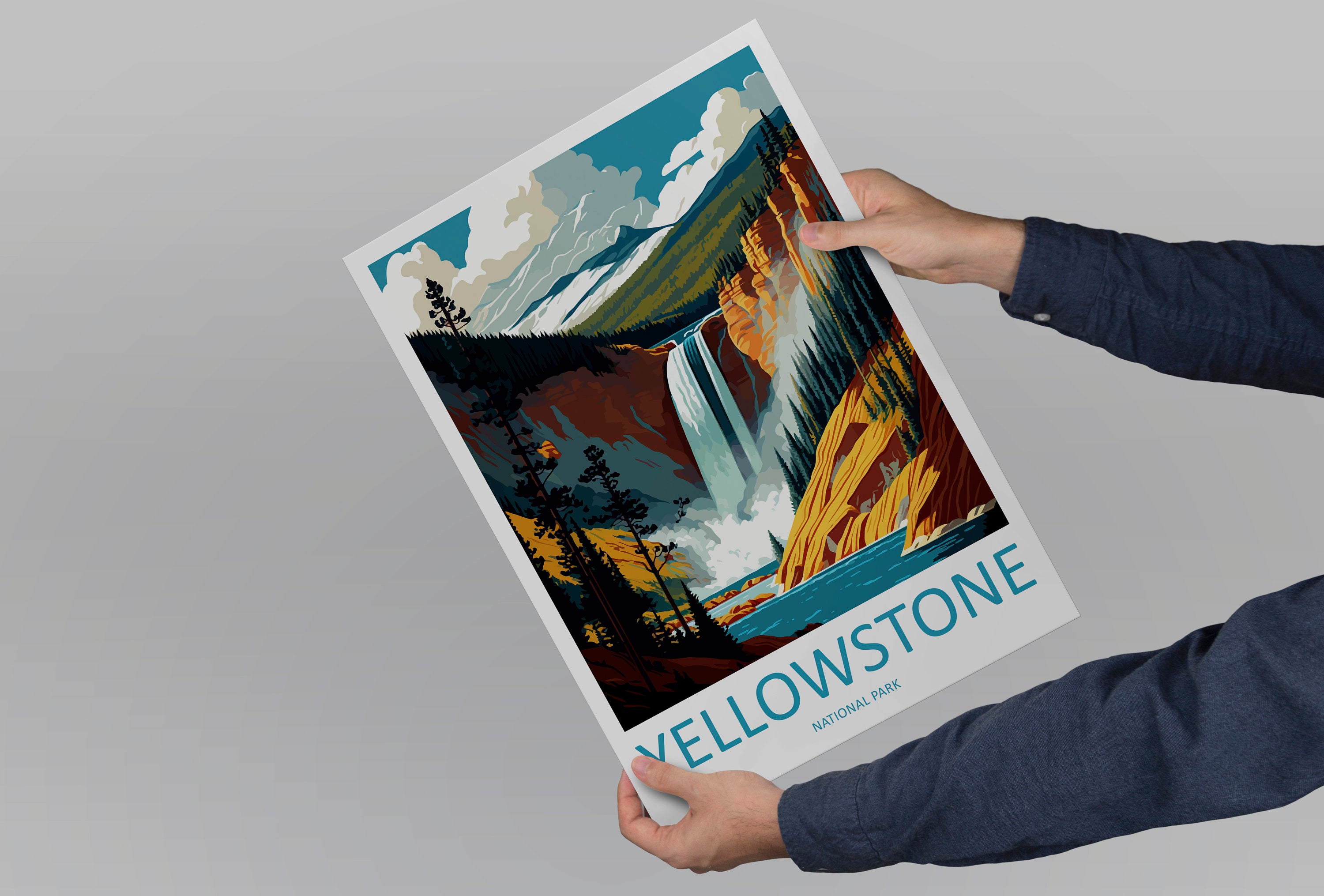 Yellowstone National Park Travel Print