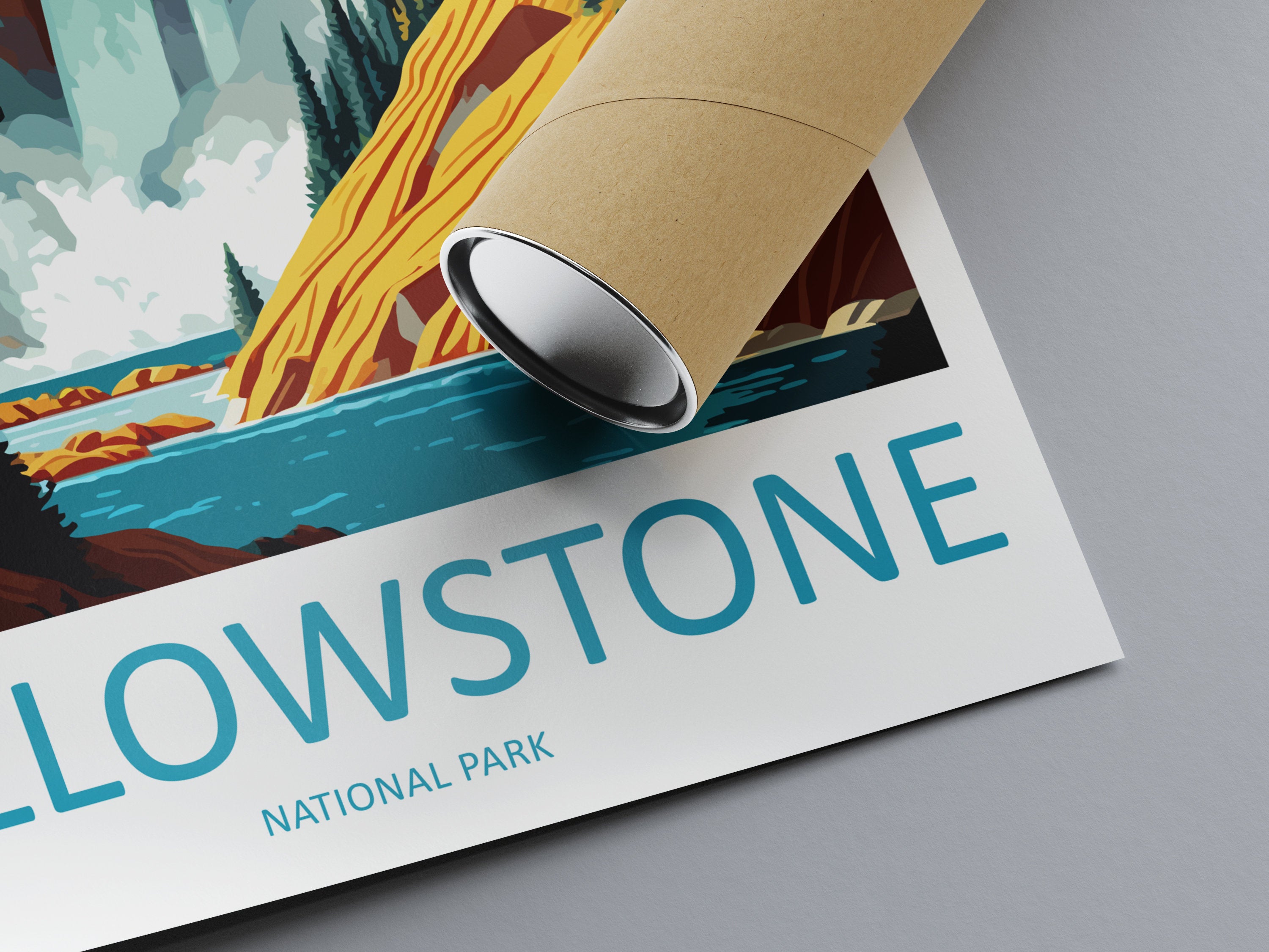 Yellowstone National Park Travel Print