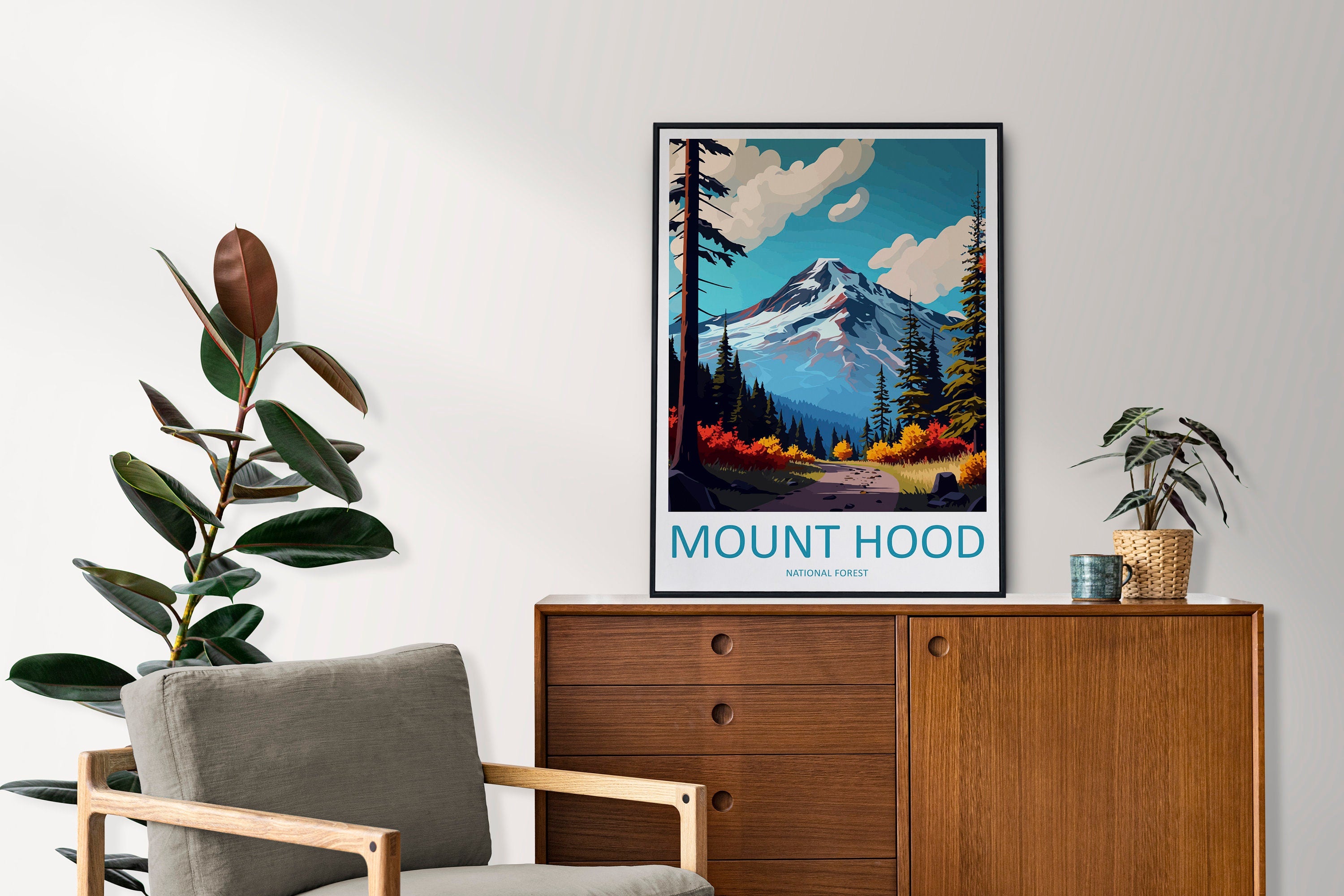 Mount Hood National Forest Travel Print