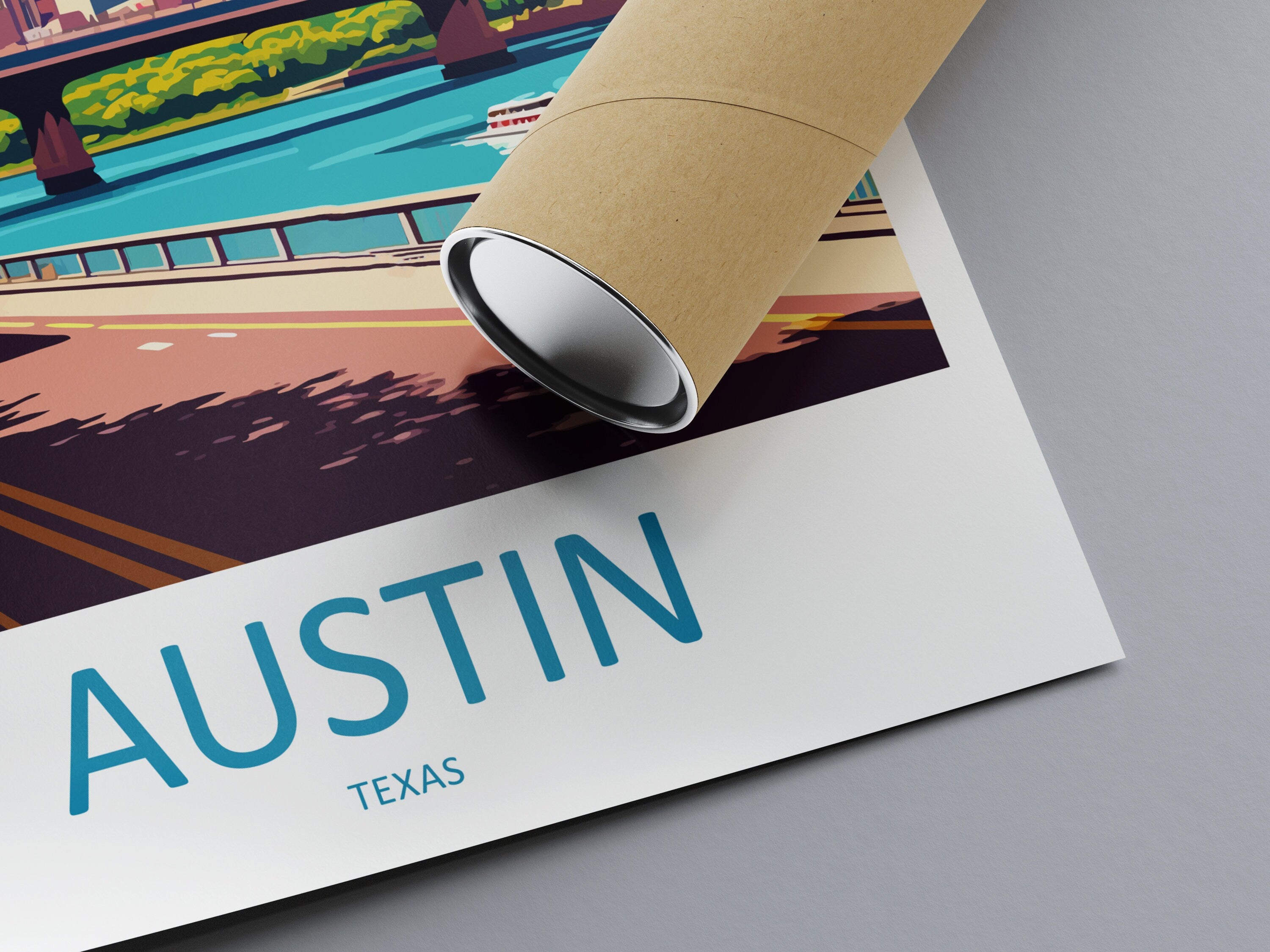 Austin Travel Print