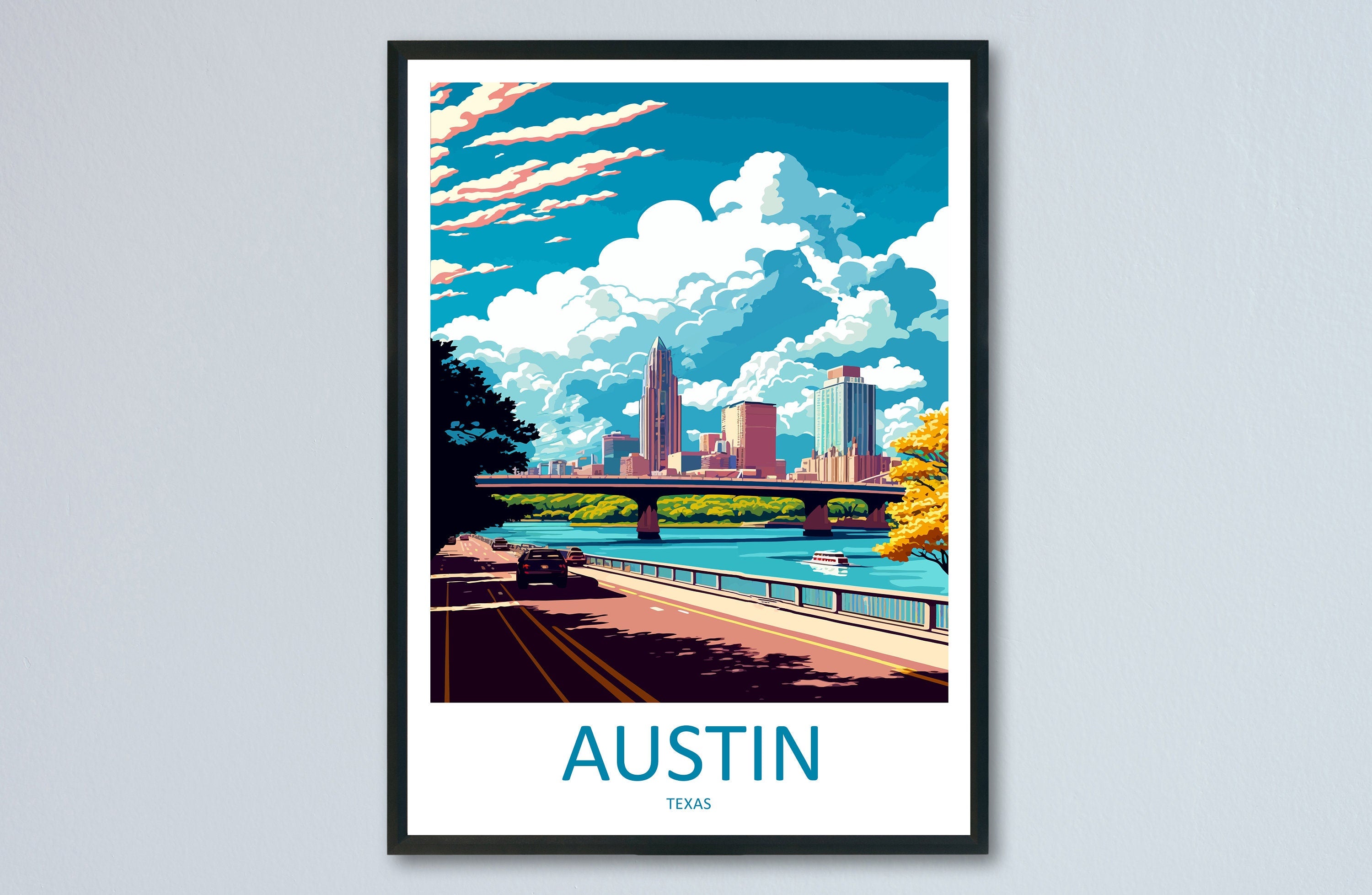 Austin Travel Print