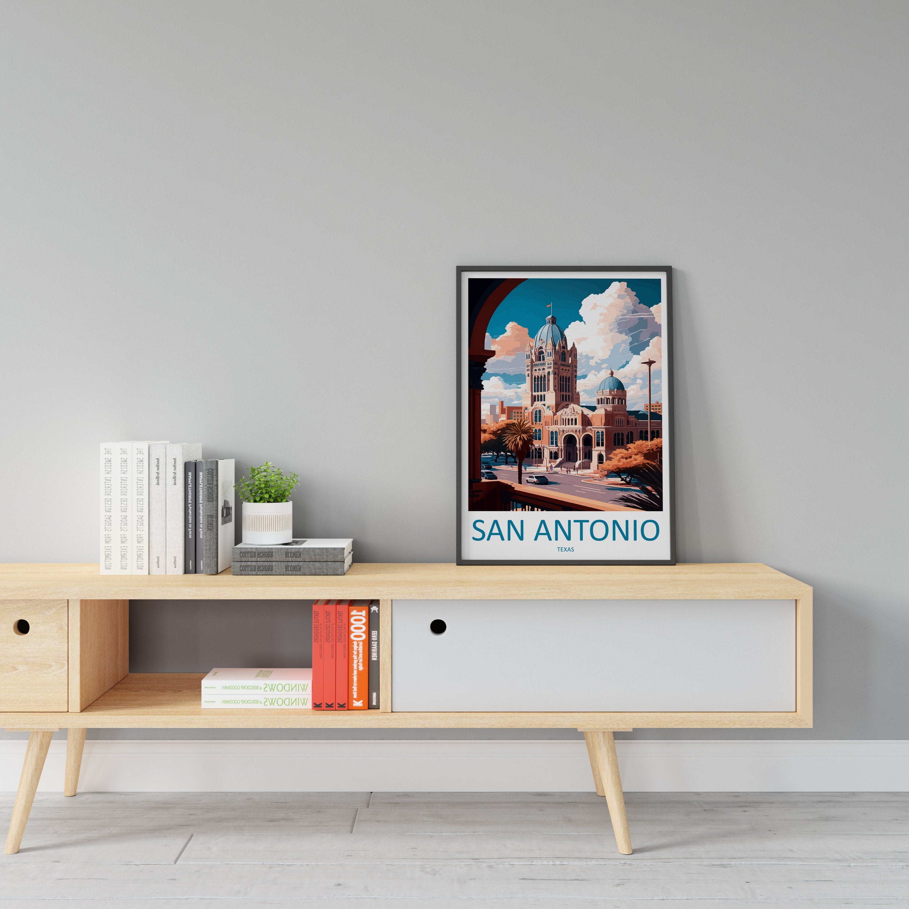 San Antonio Travel Print