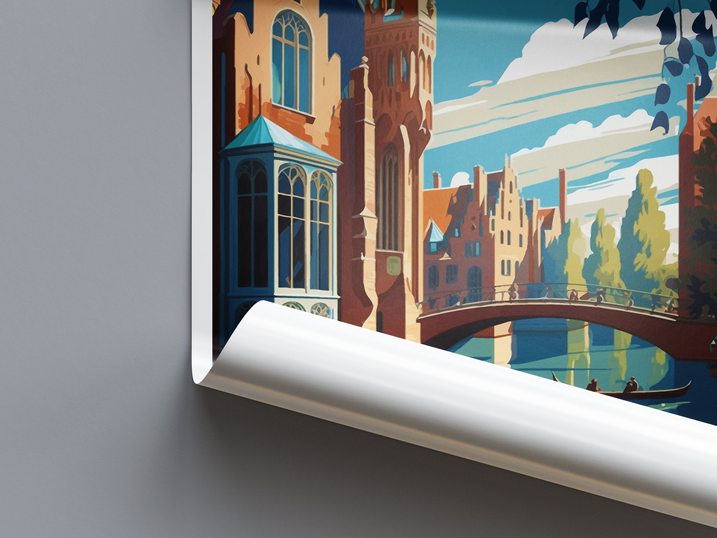 Bruges Travel Print