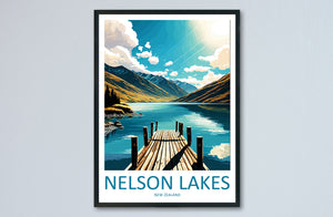 Nelson Lakes Travel Print