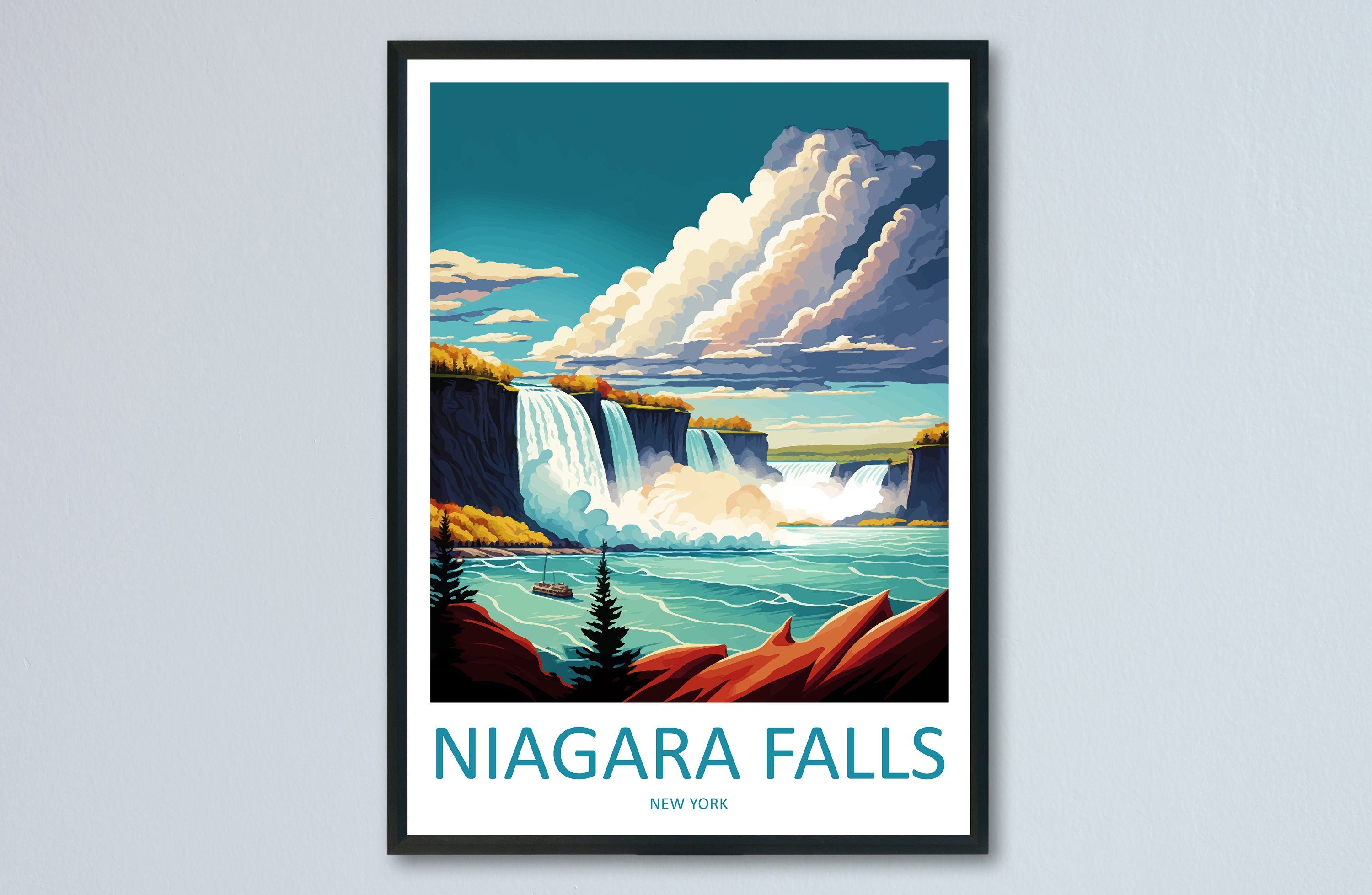 Niagara Falls Travel Print