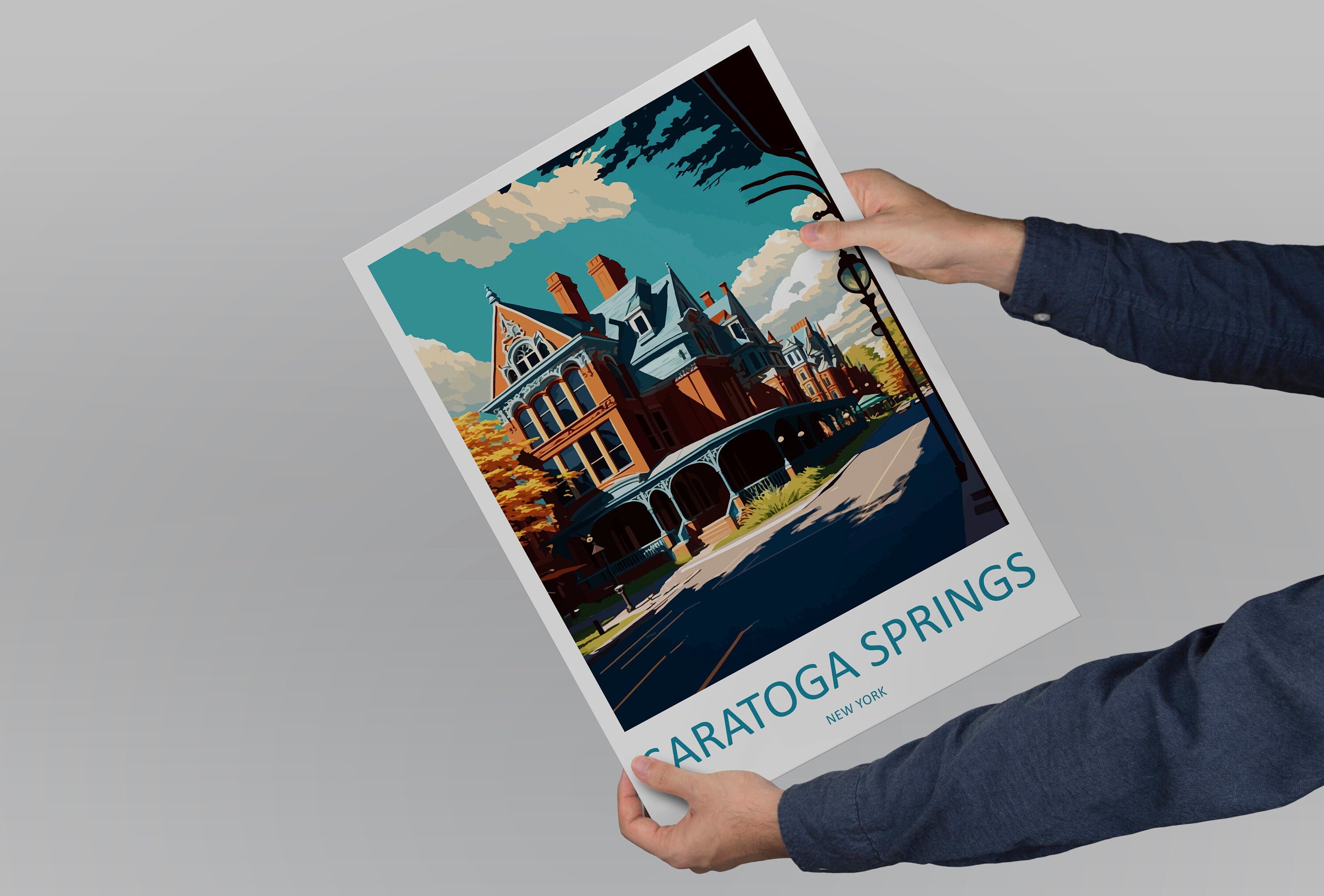 Saratoga Springs Travel Print