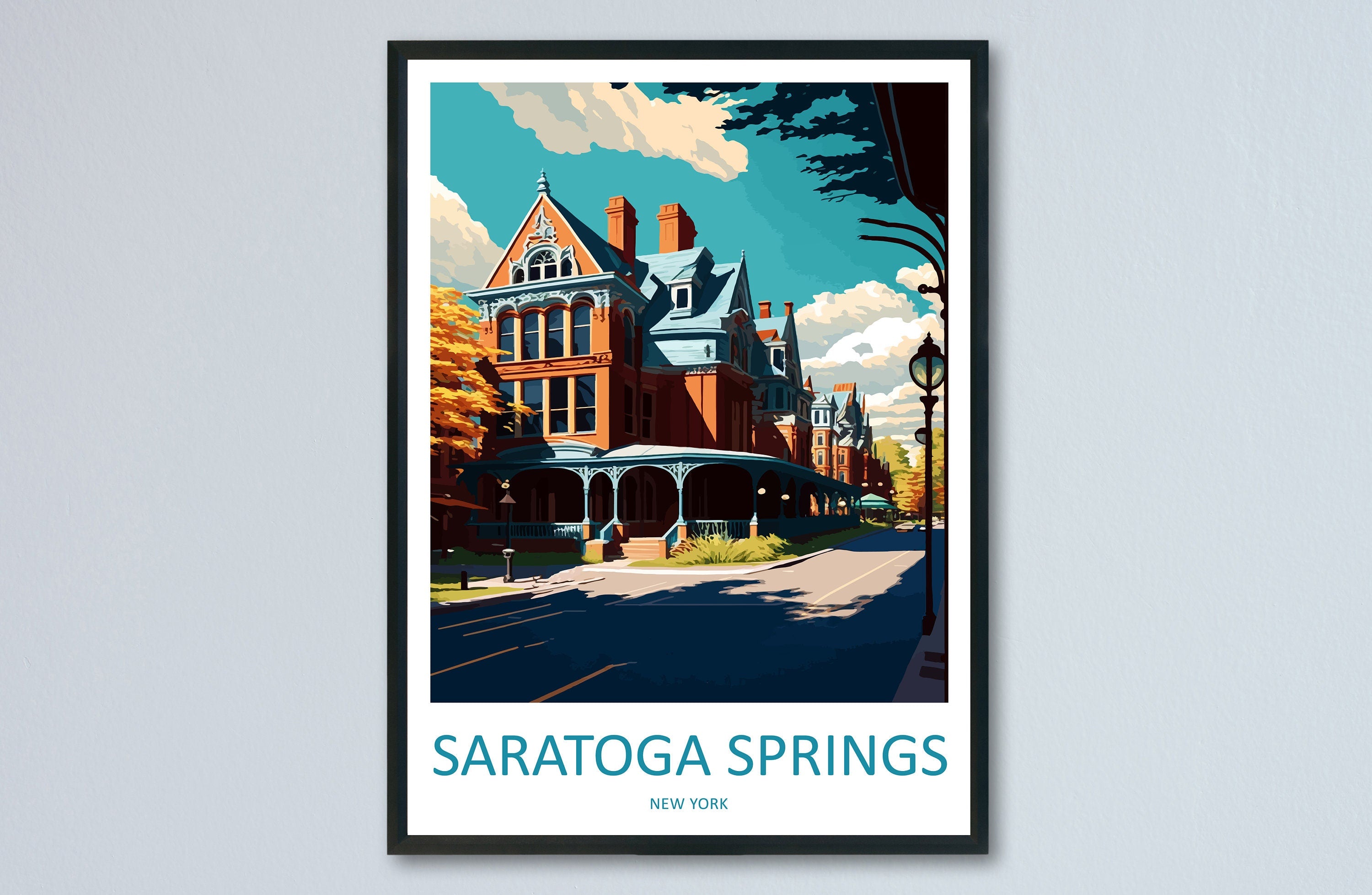 Saratoga Springs Travel Print