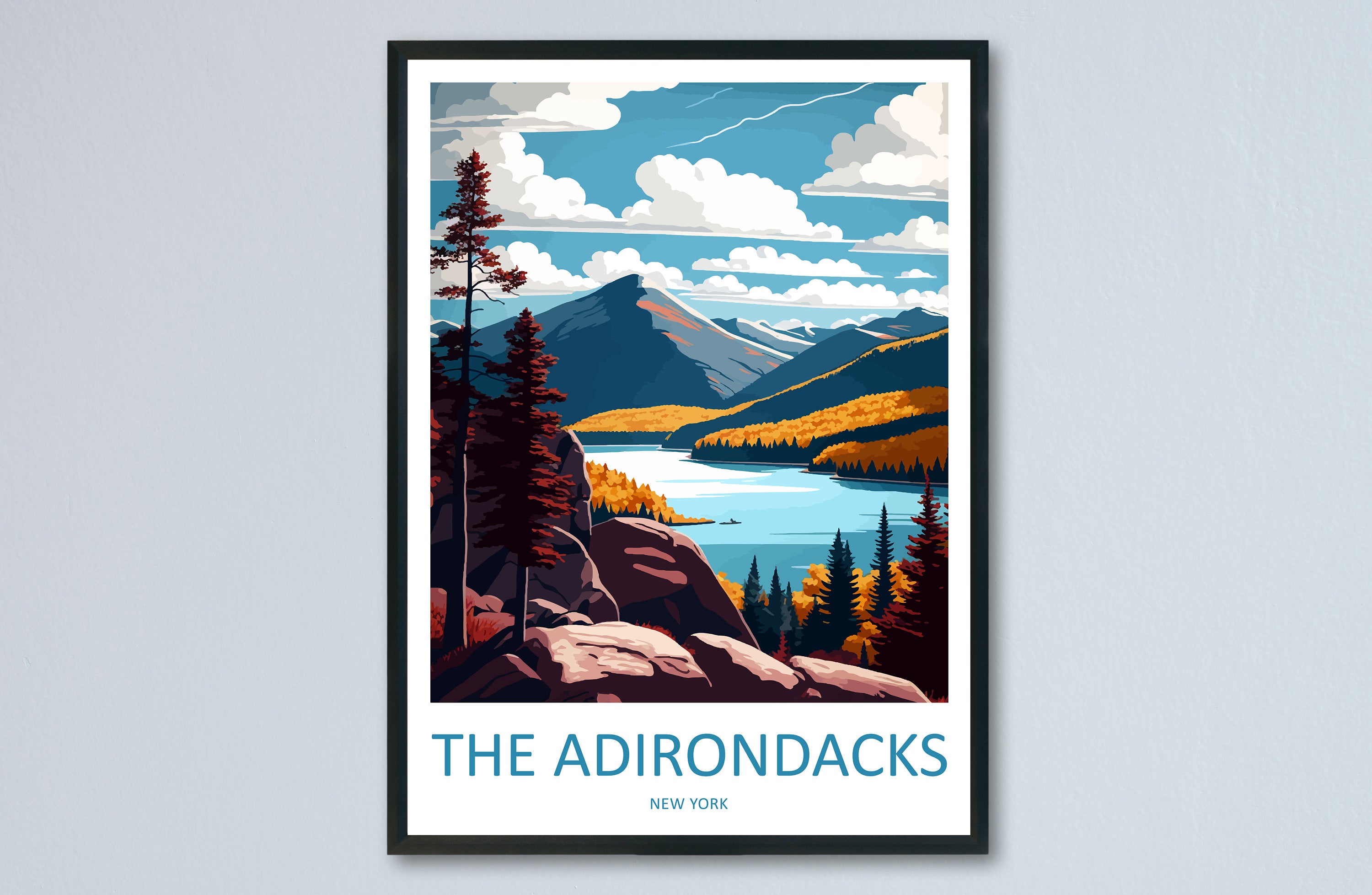 The Adirondacks Travel Print