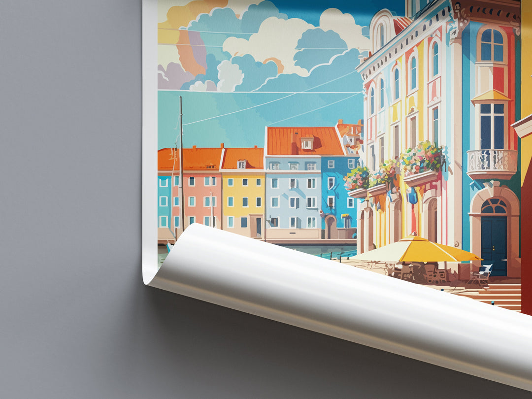 Aveiro Travel Print Wall Art Aveiro Wall Hanging Home Décor Aveiro Gift Art Lovers Portugal Art Lover Gift Aveiro Wall Décor Print