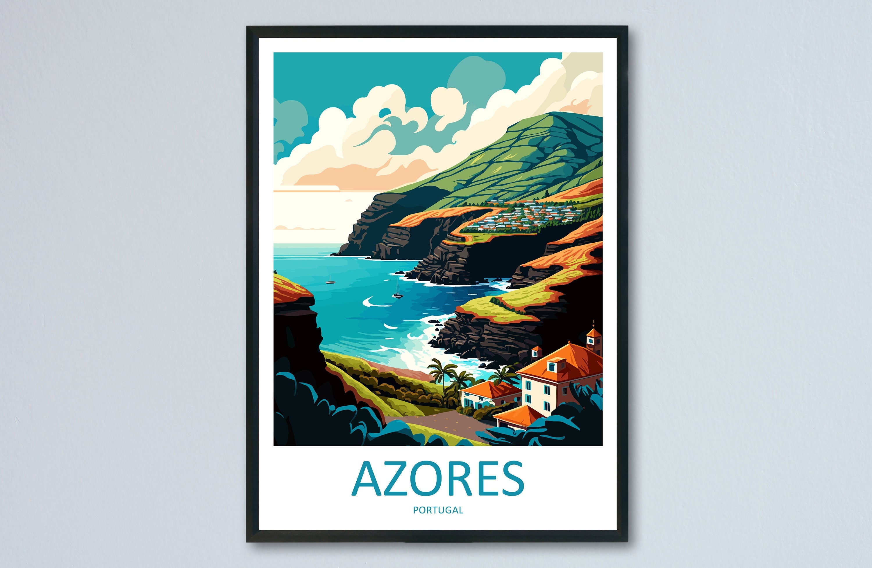 Azores Travel Print