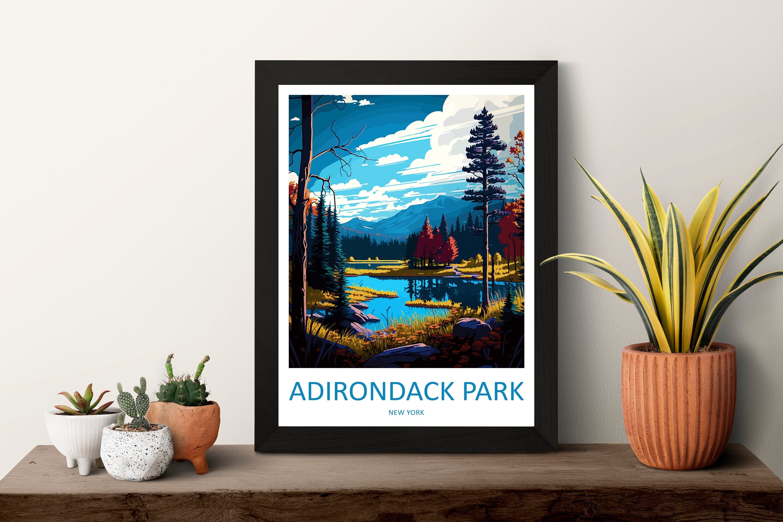 Adirondack Park Travel Print