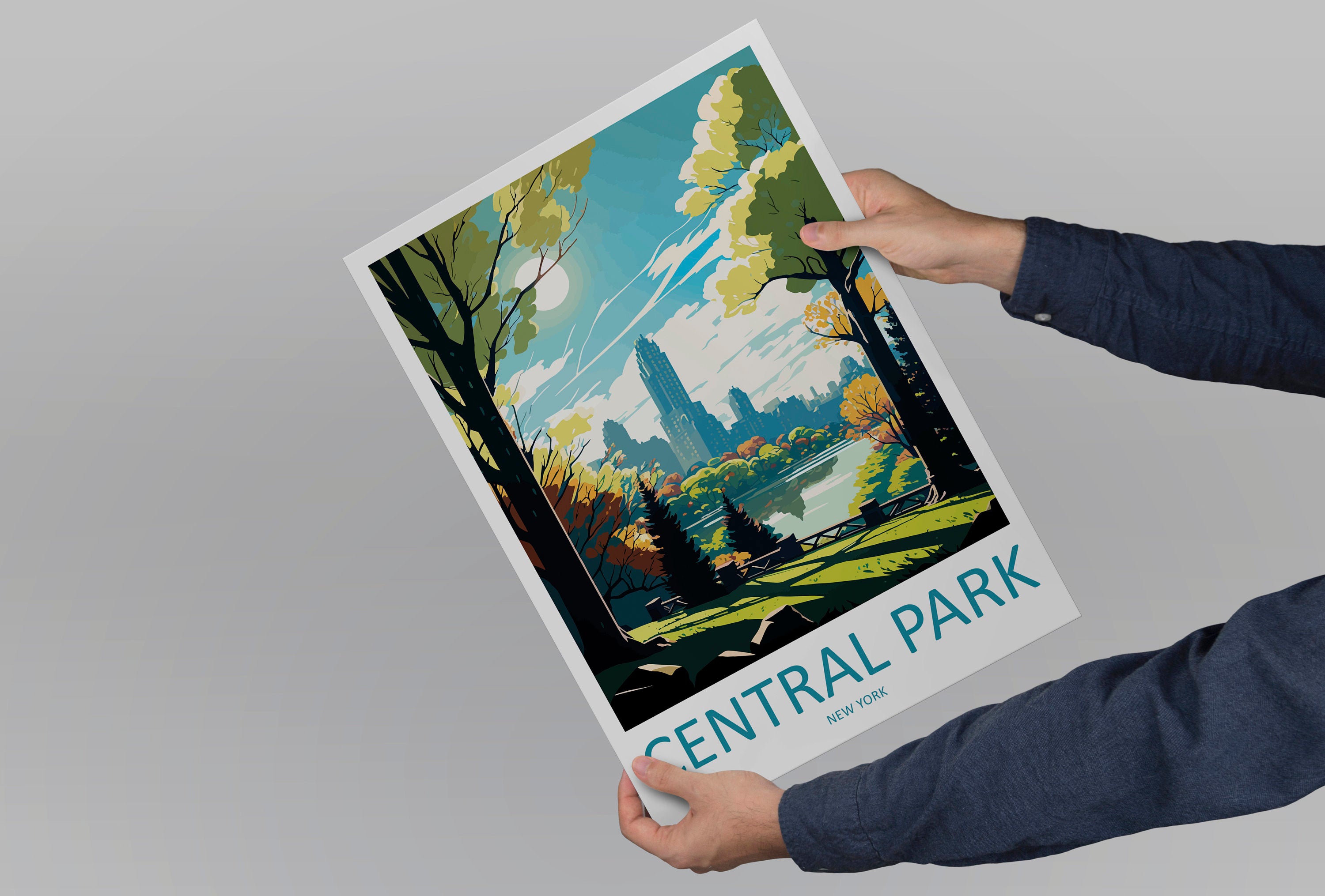 Central Park Travel Print