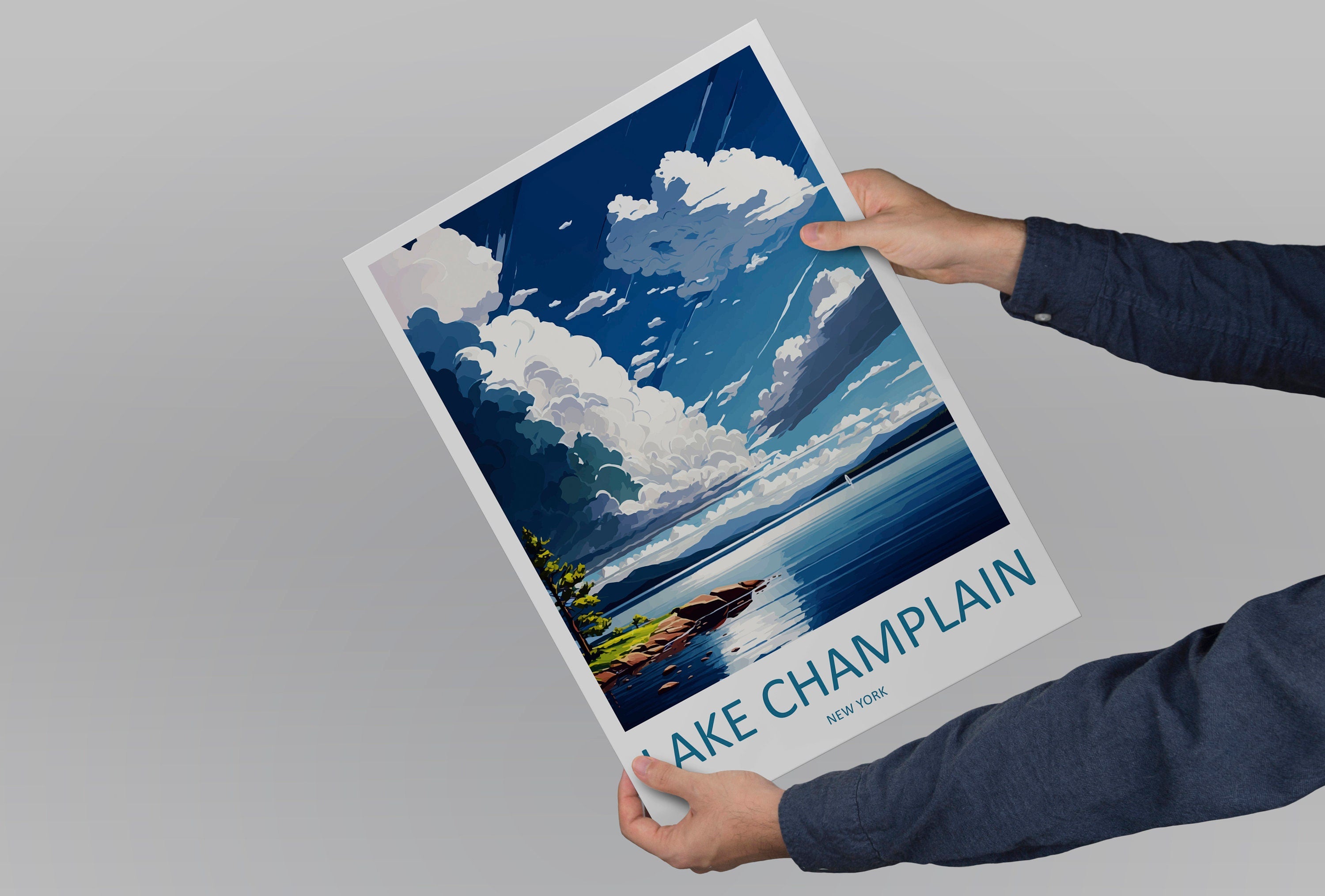 Lake Champlain Travel Print