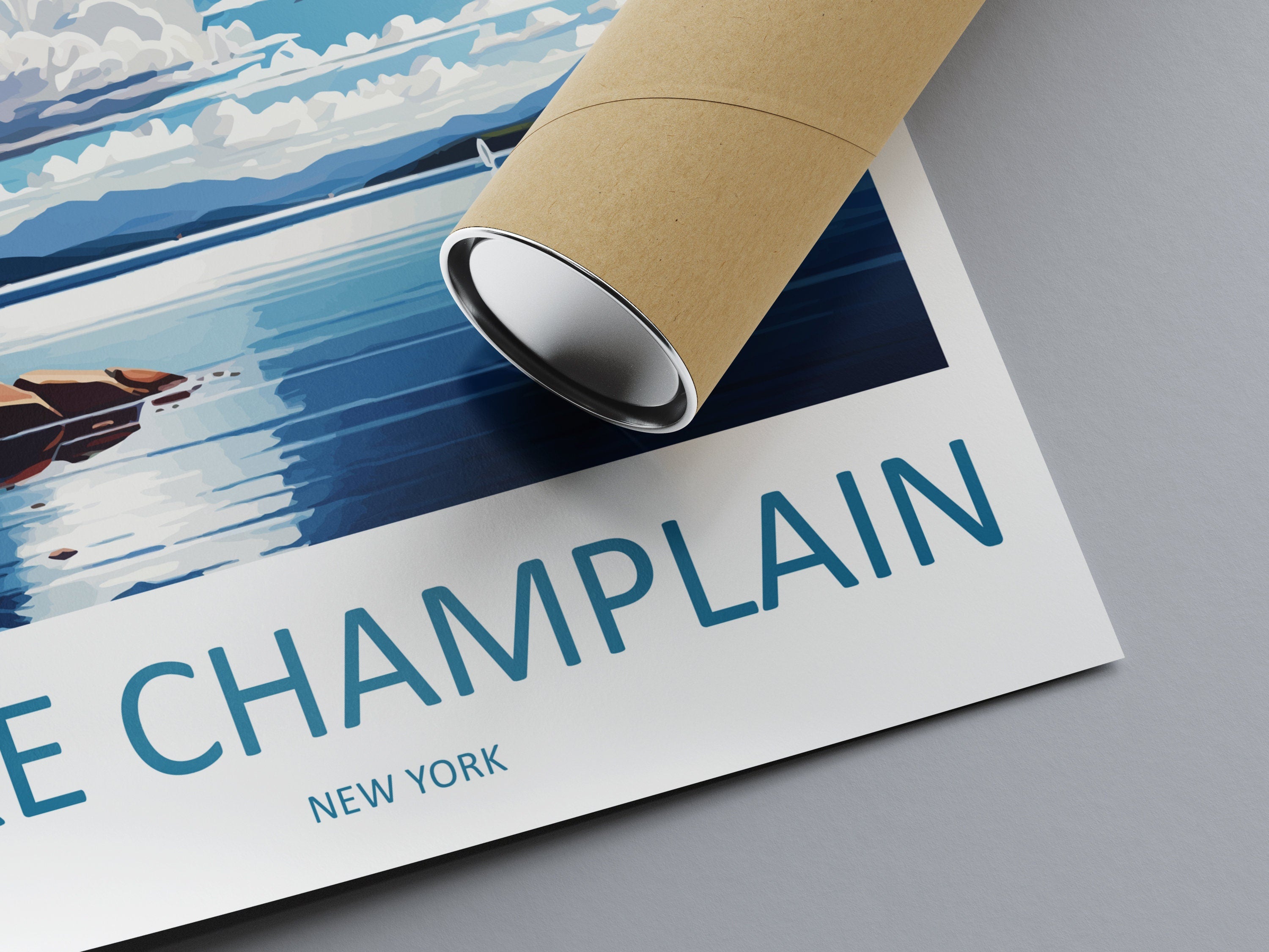 Lake Champlain Travel Print