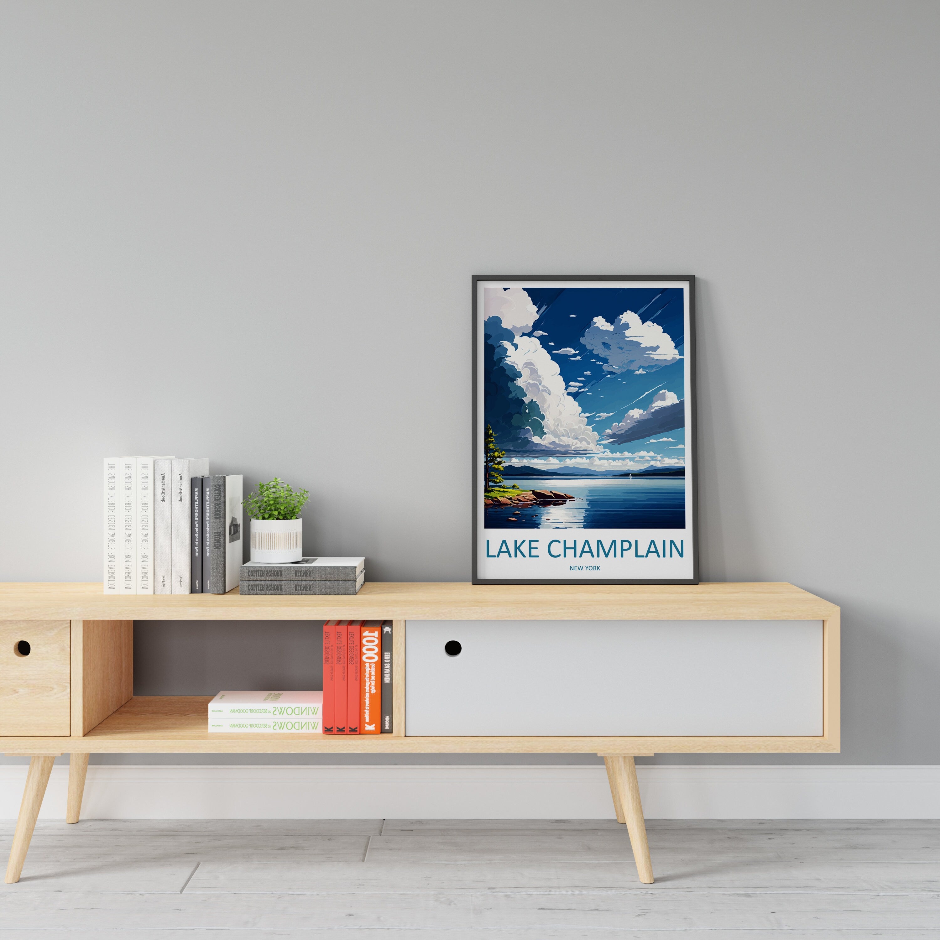 Lake Champlain Travel Print