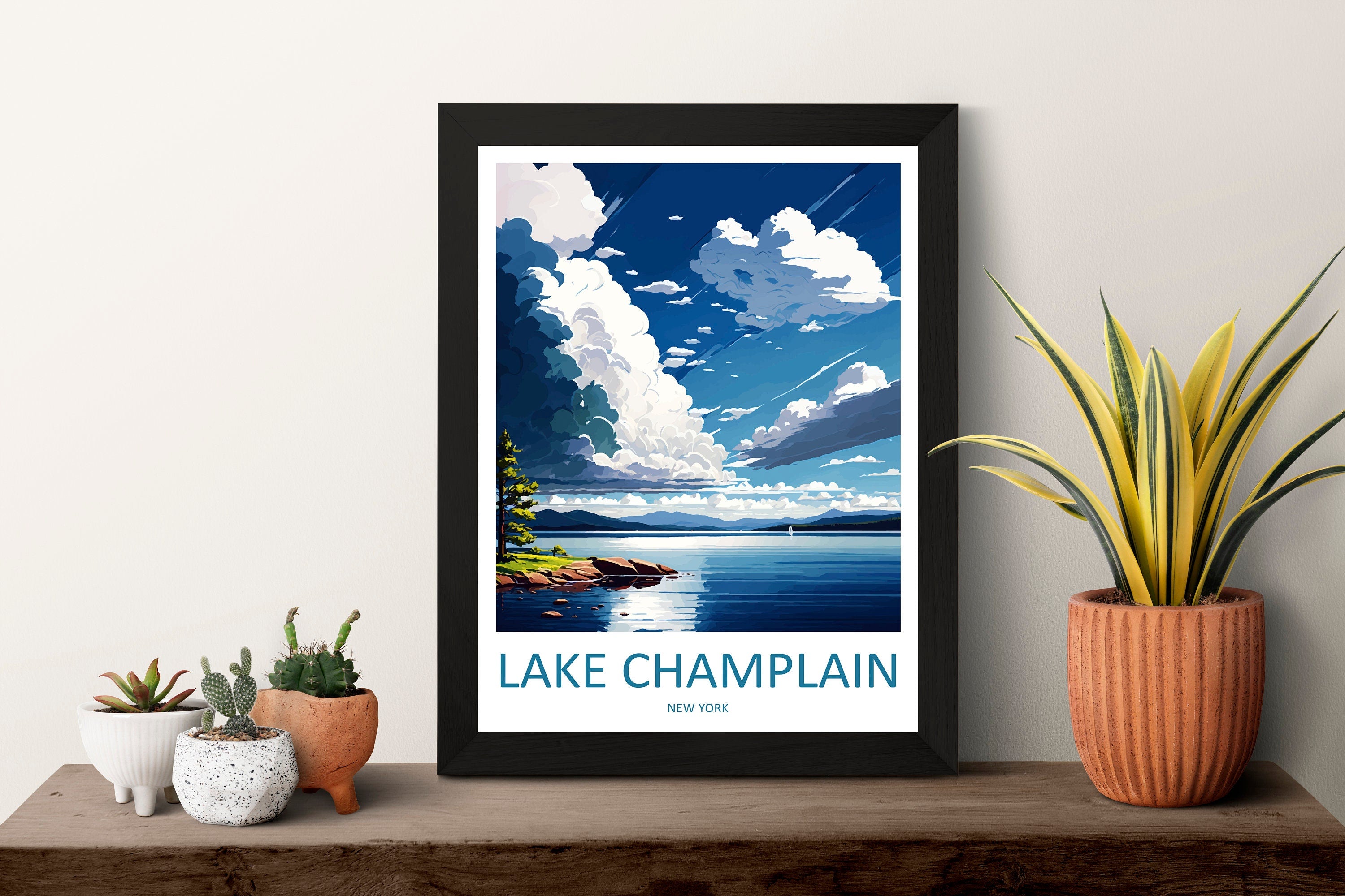 Lake Champlain Travel Print