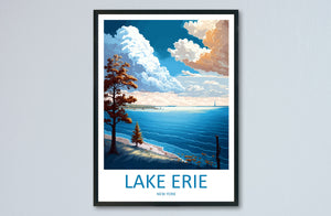 Lake Erie Travel Print