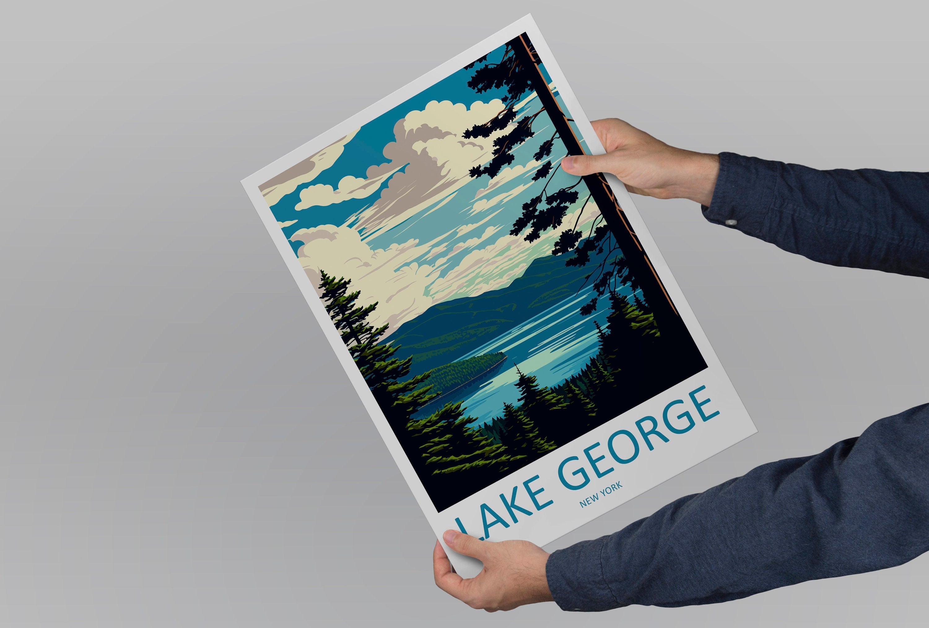 Lake George Travel Print