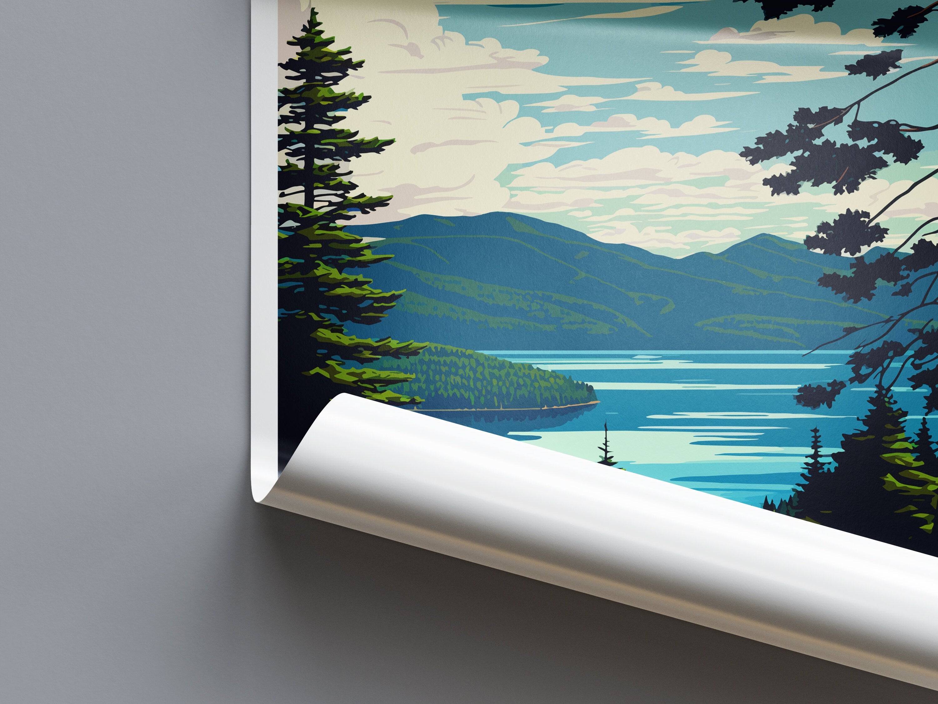 Lake George Travel Print